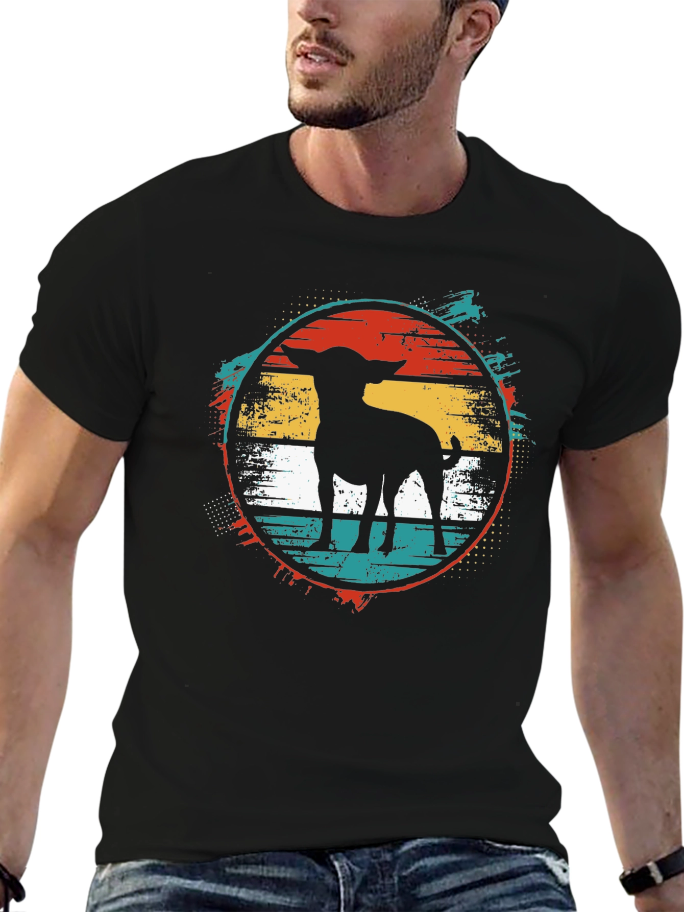 Retro Dog Silhouette Tee - 6