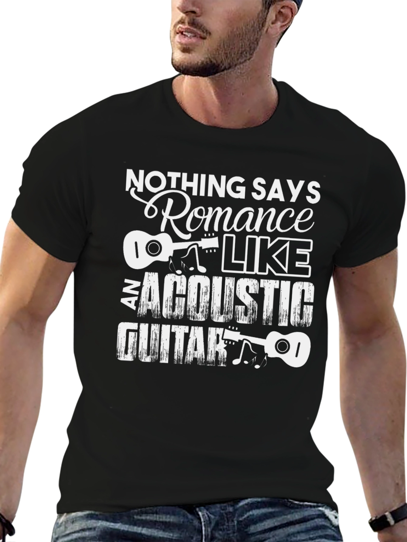 Acoustic Guitar Romance Graphic Tee - 6