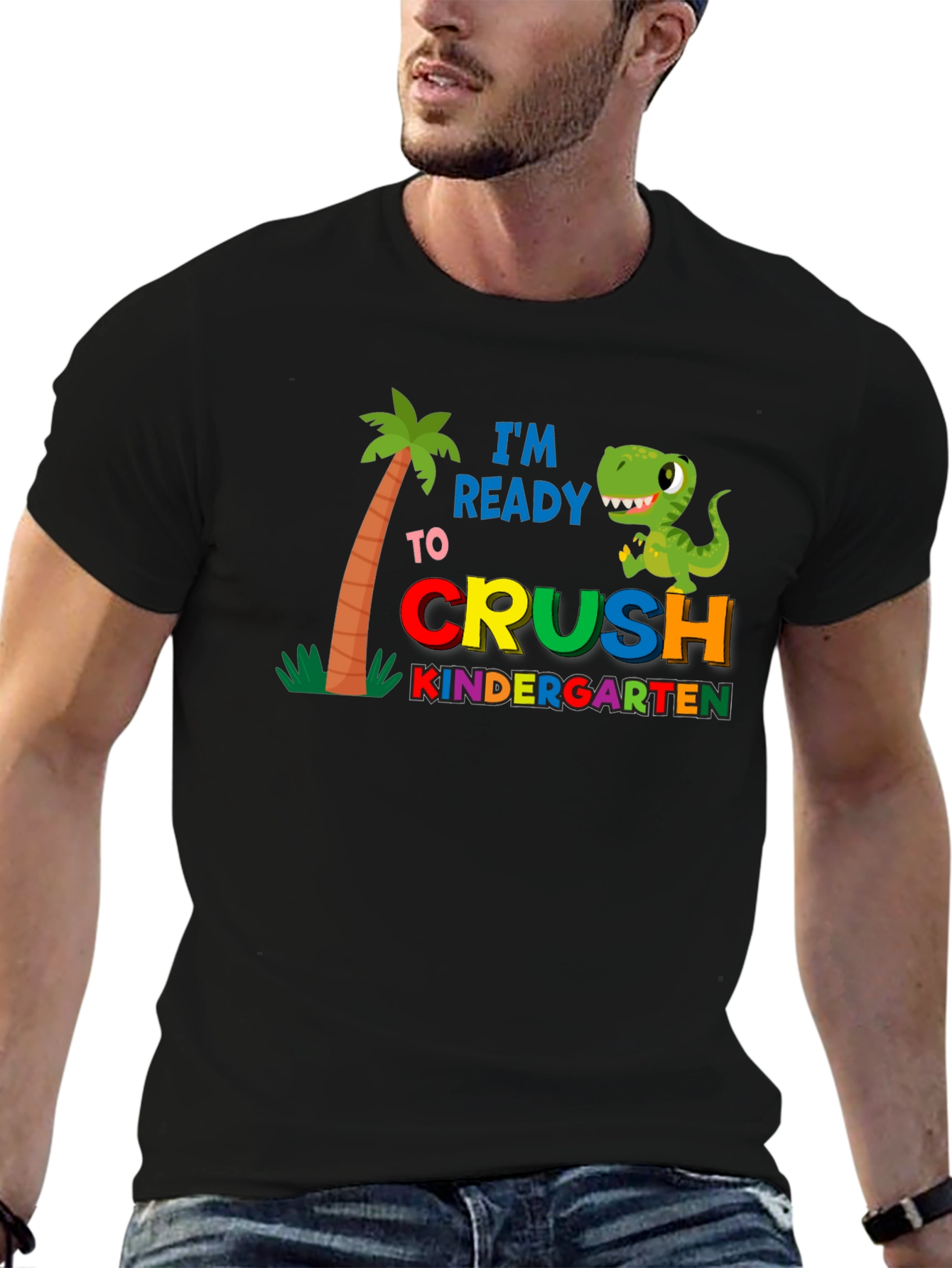 Black Ready to Crush Kindergarten T-Shirt view 6