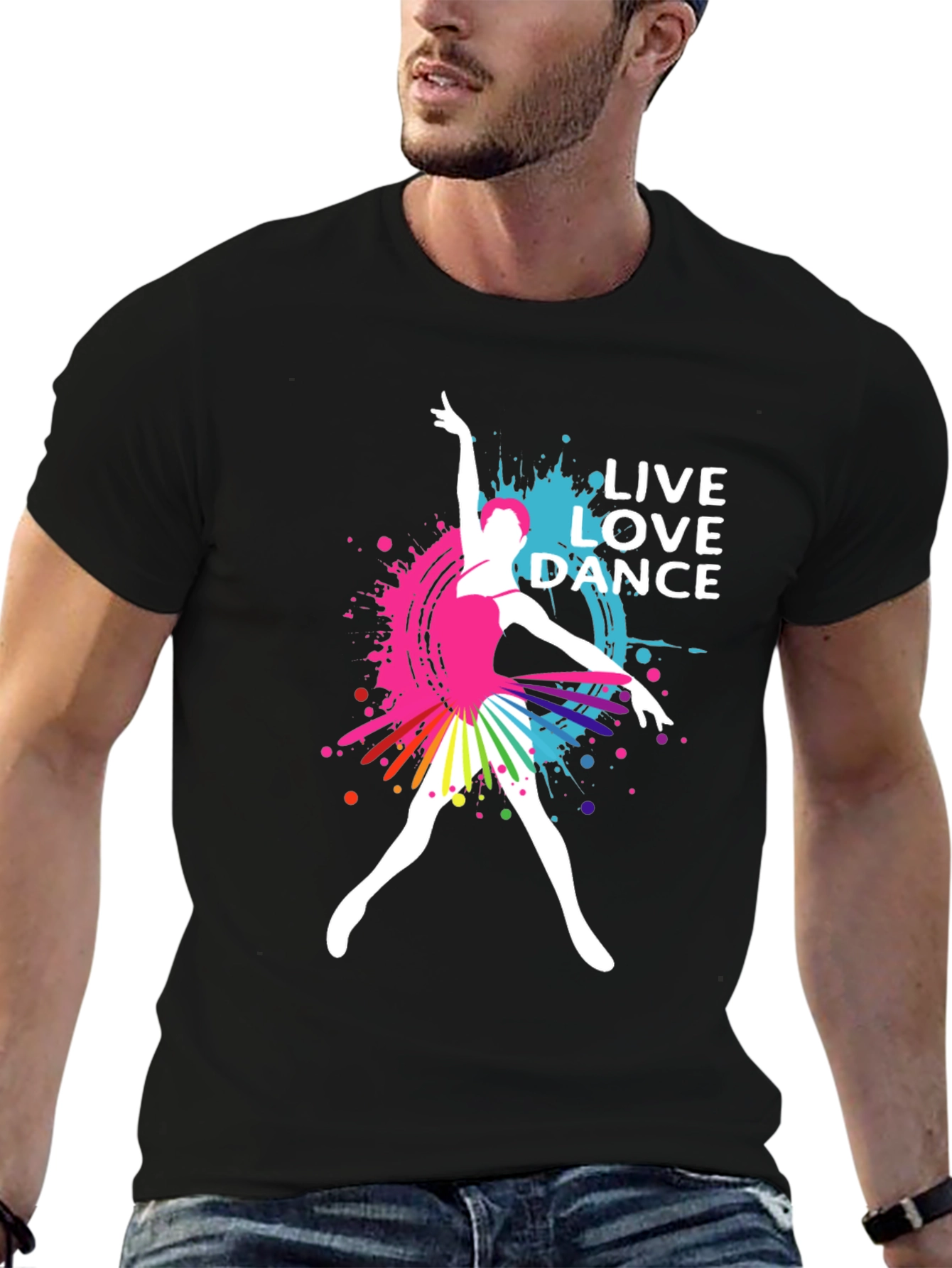 Black Live Love Dance T-Shirt view 6