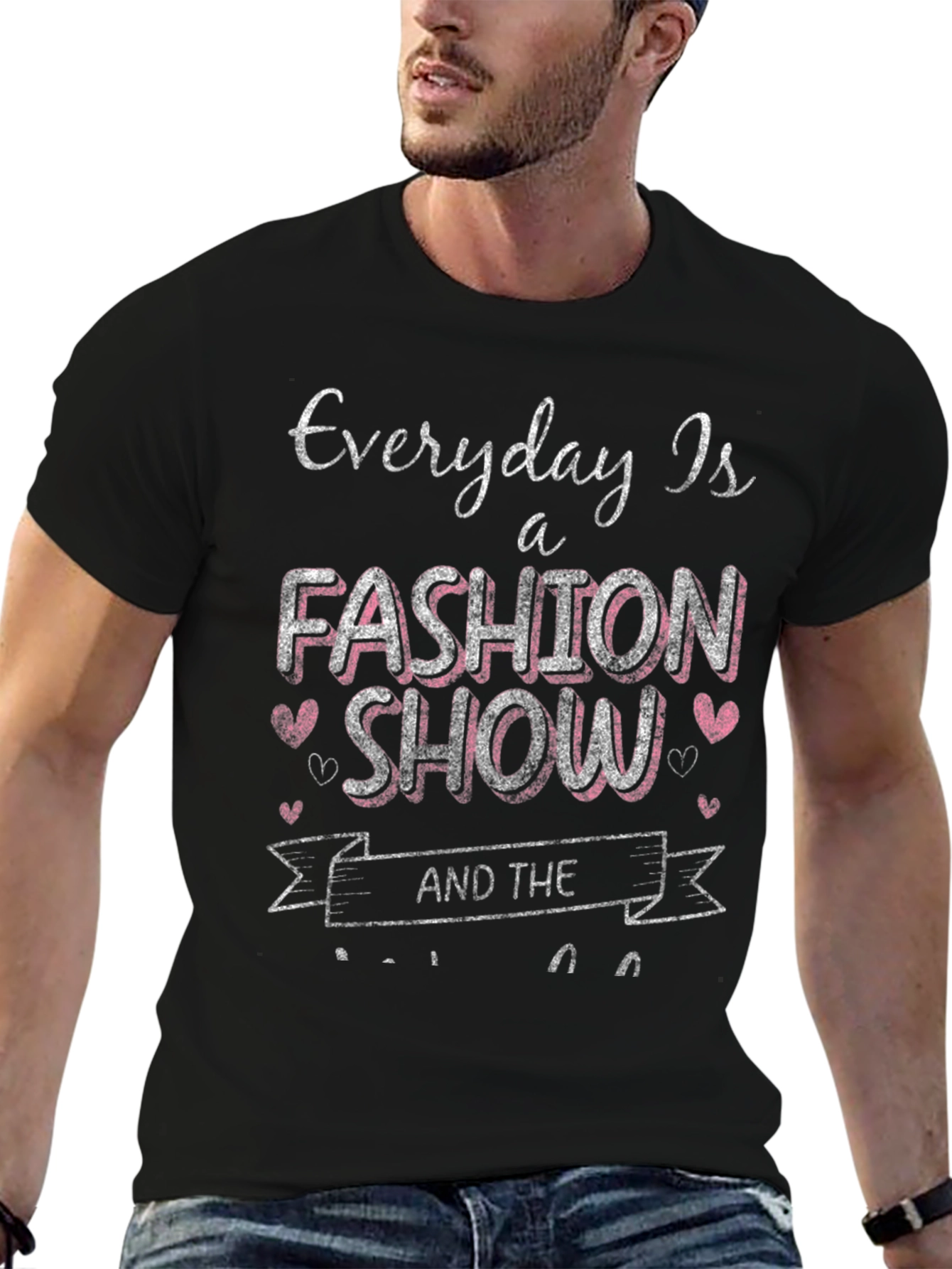 Black Everyday is a Fashion Show Black Tee view 6