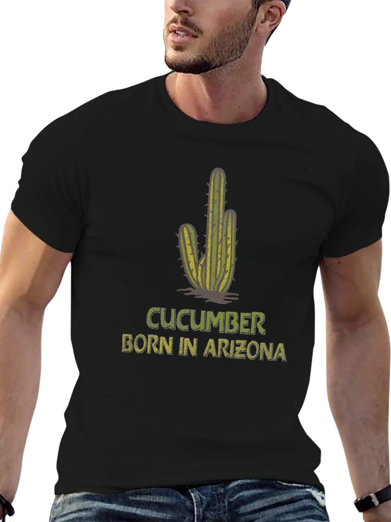 Black CUCUMBER Born in Arizona Black Tee view 6