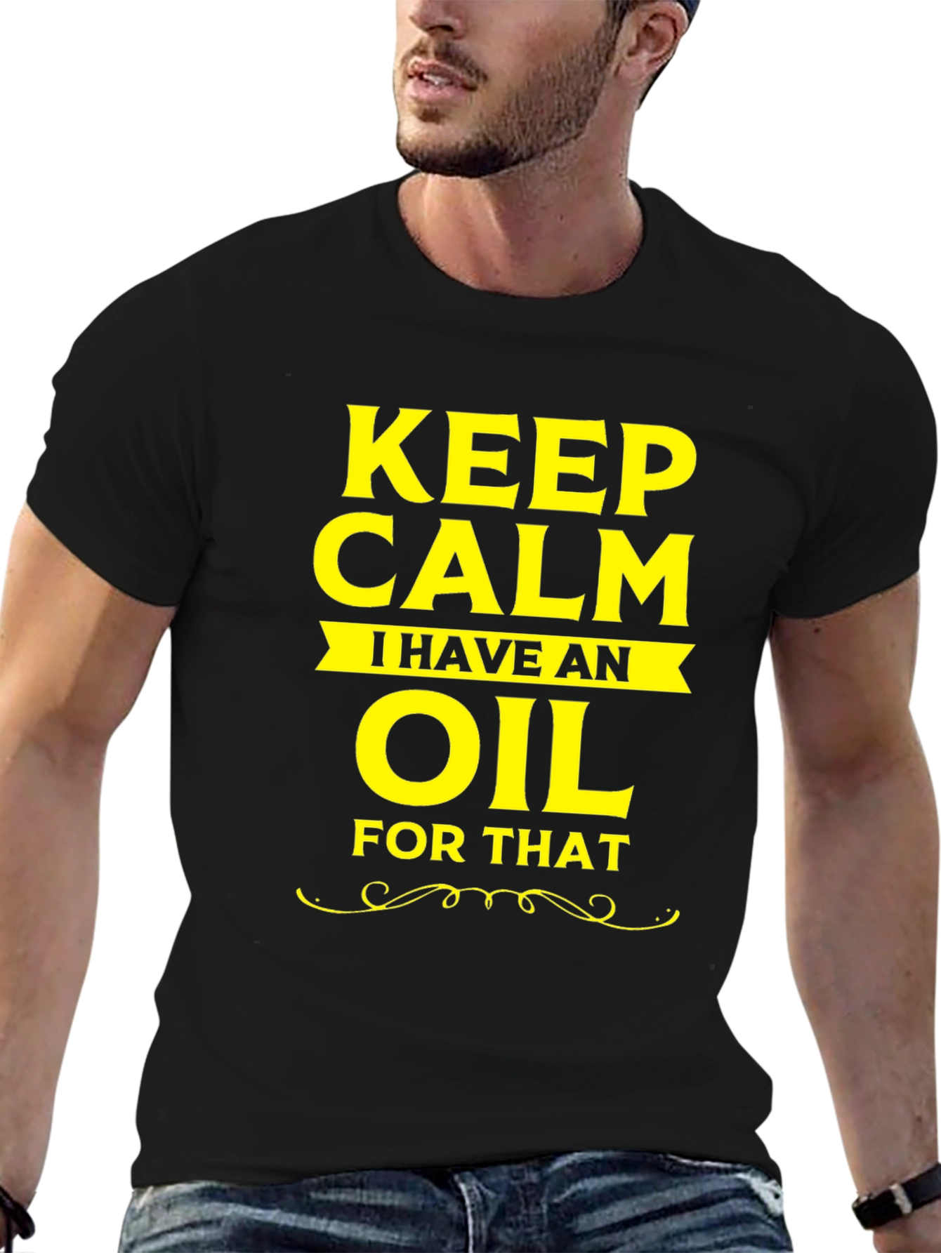 Black Keep Calm I Have an Oil for That T-Shirt view 6