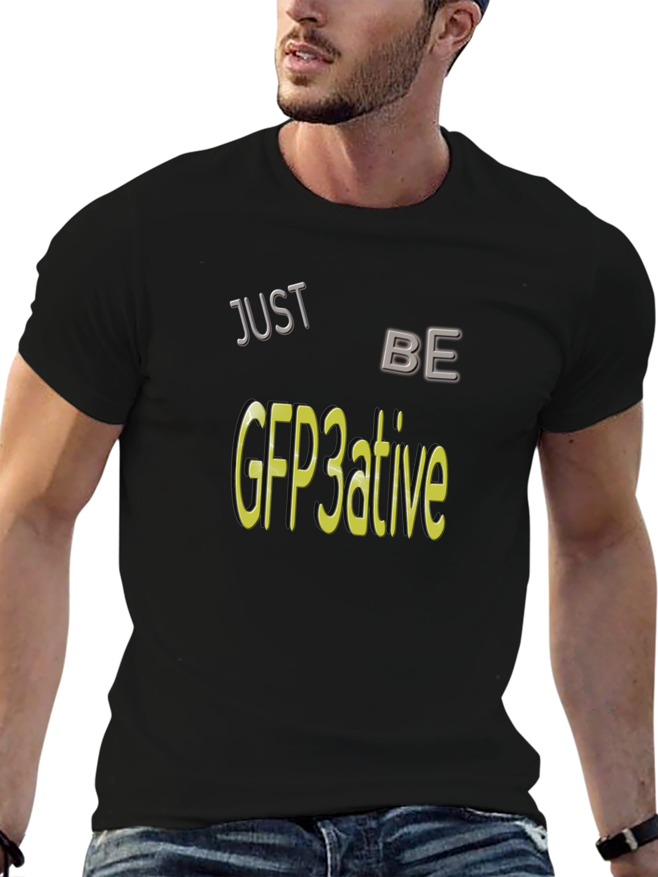 Black GFP3ative Graphic Tee - Just Be Creative! view 6