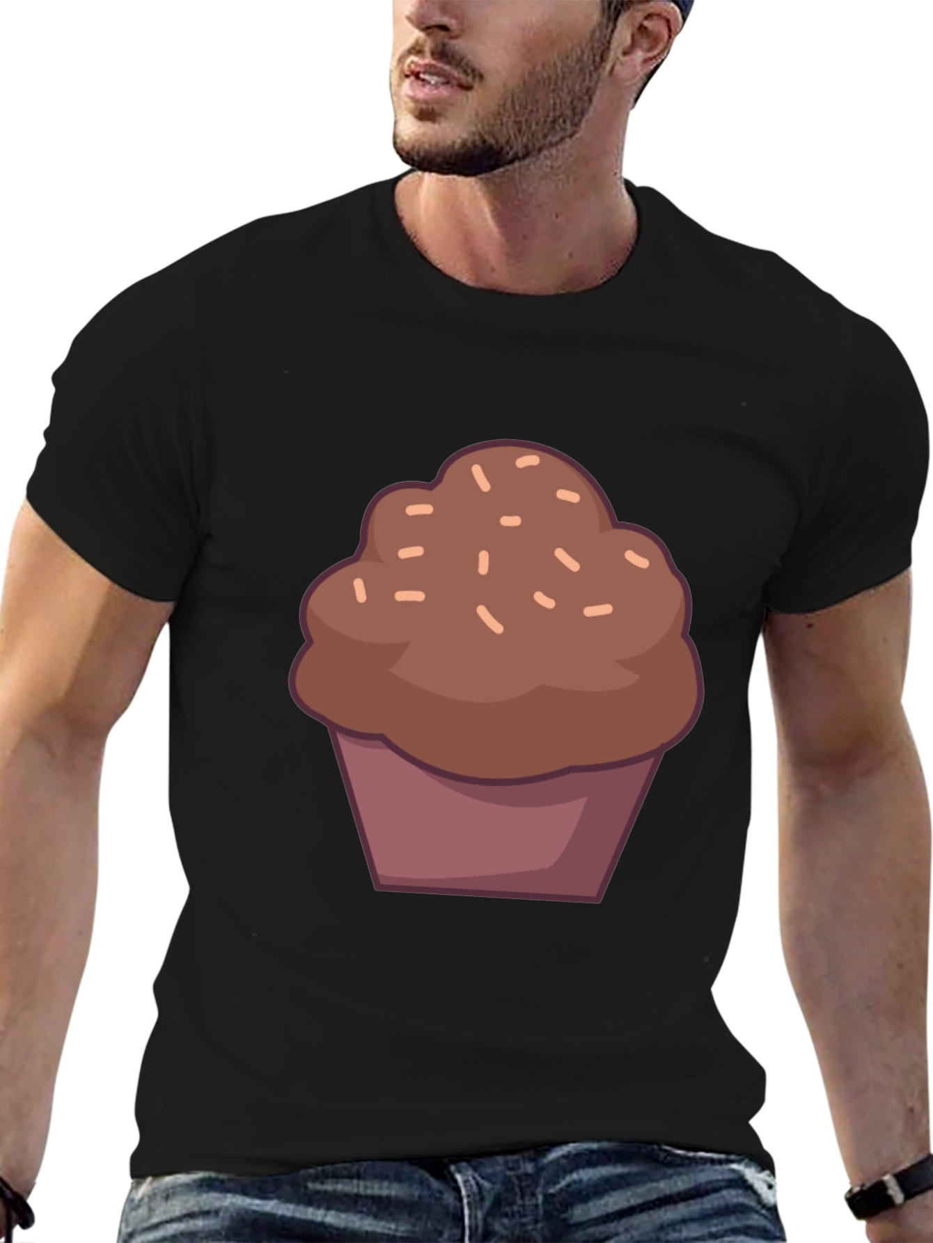 Black Chocolate Cupcake T-Shirt - Sweet Tooth Fashion view 6