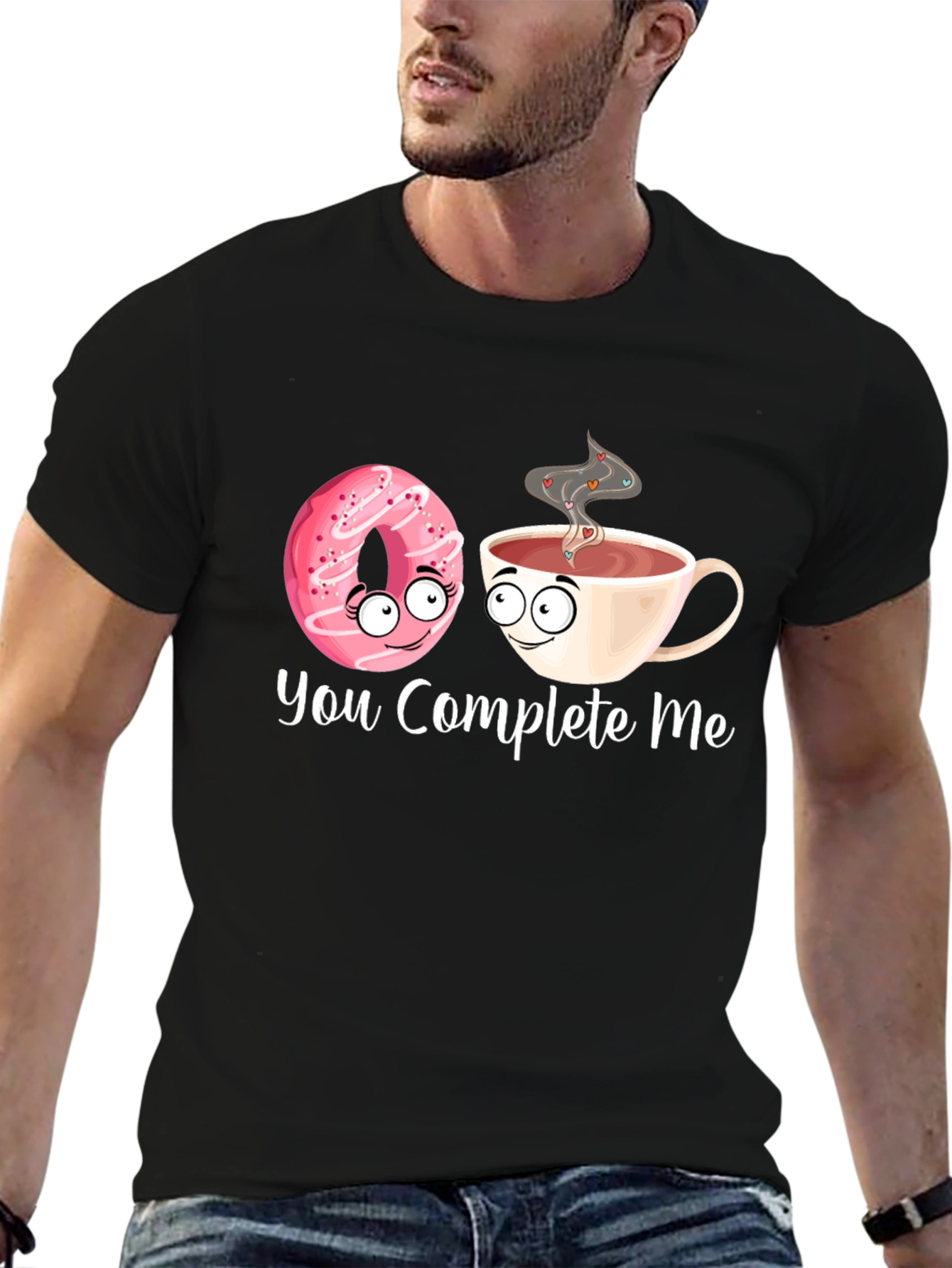 Black You Complete Me T-Shirt view 6