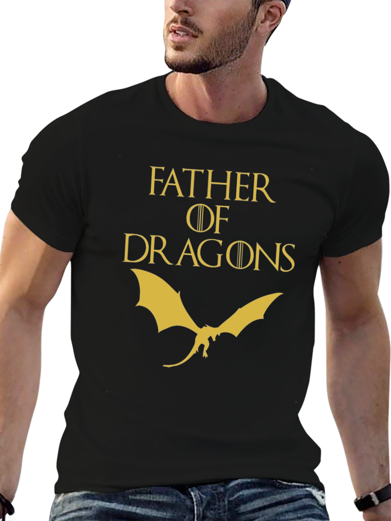 Black Father of Dragons T-Shirt view 6