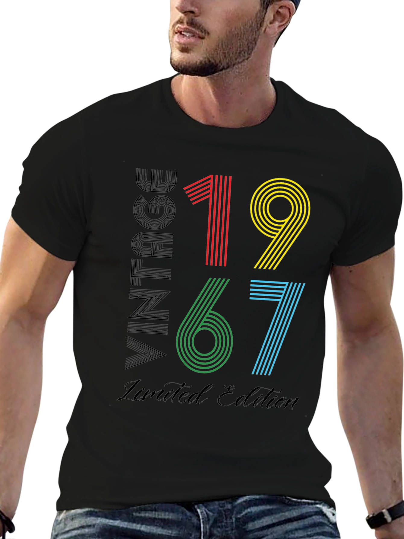 Black Vintage 1967 Limited Edition Graphic T-Shirt view 6