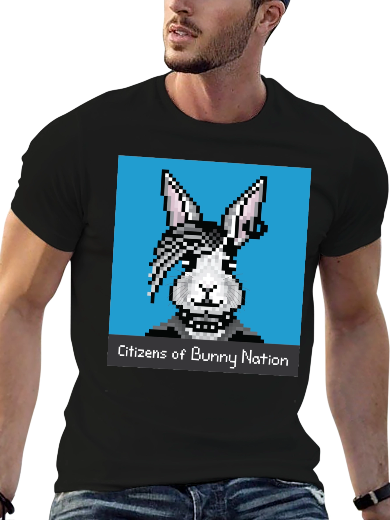 Black Citizens of Bunny Nation Graphic Tee view 6