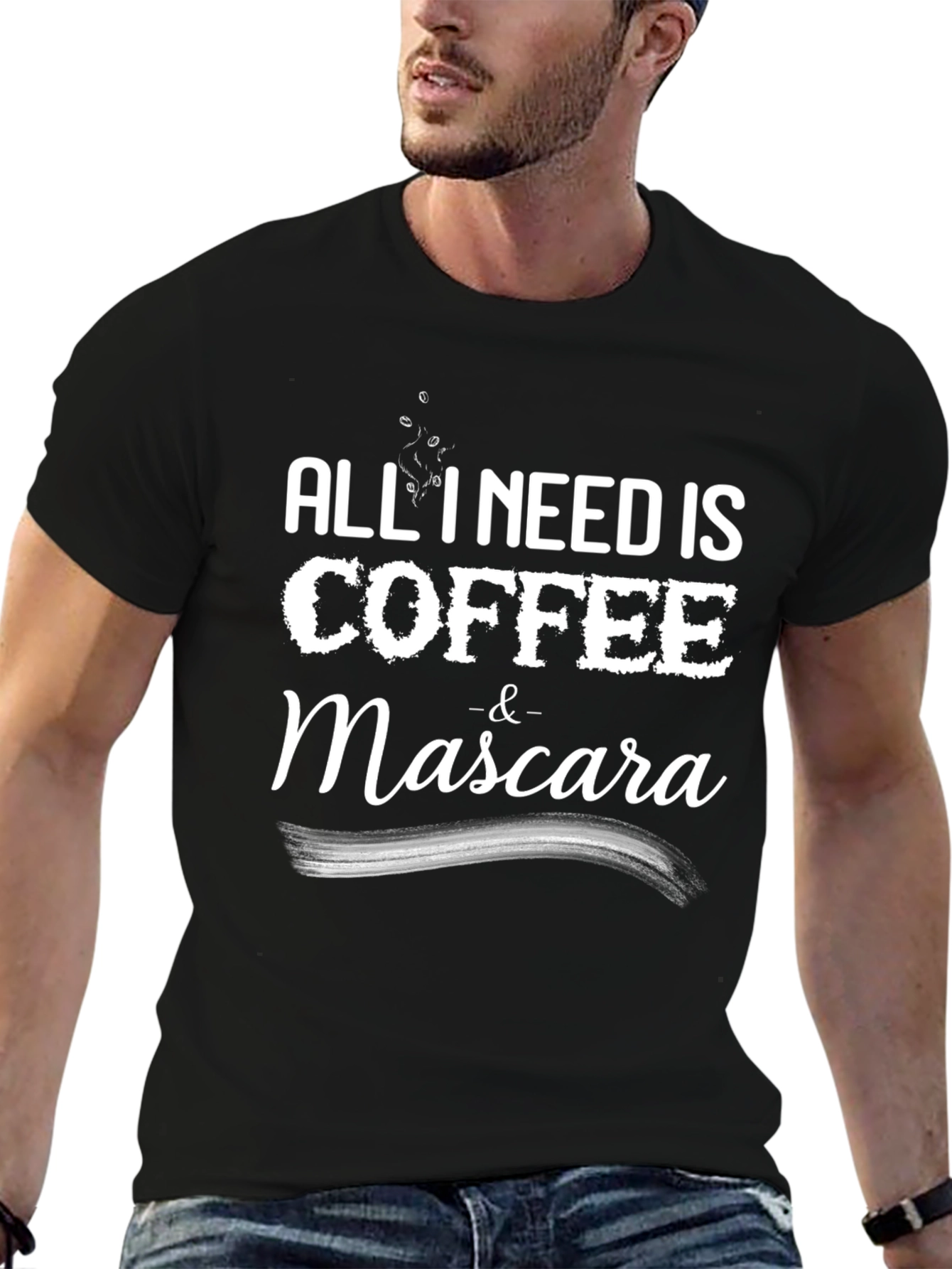 Black Coffee & Mascara Graphic T-Shirt view 6
