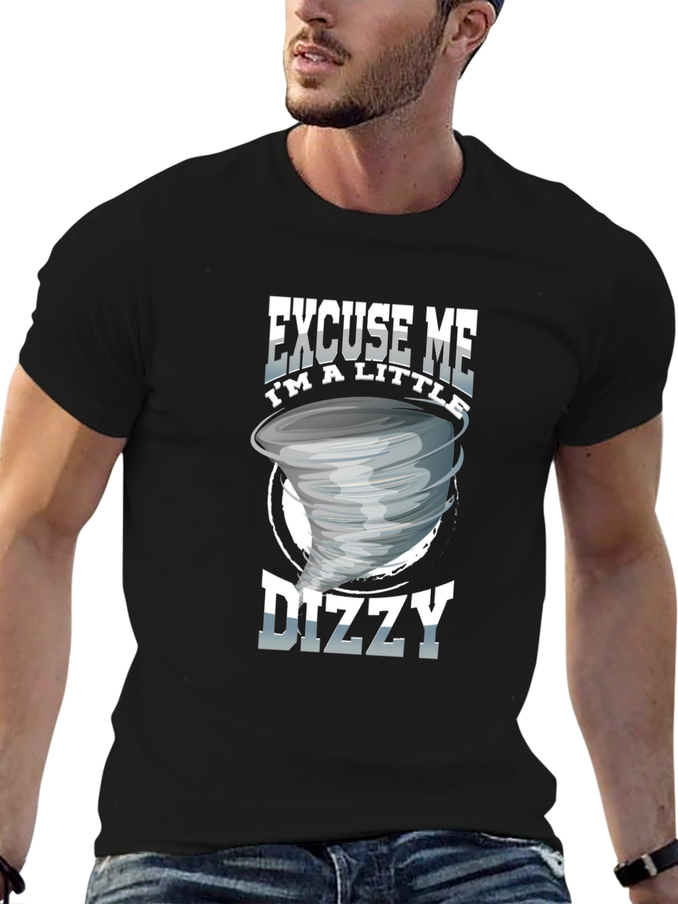 Black Excuse Me I'm a Little Dizzy T-Shirt view 6
