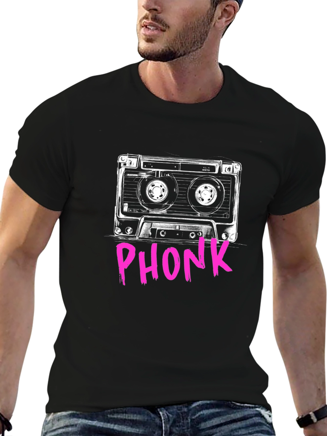 Phonk Cassette Tape Graphic T-Shirt - 6
