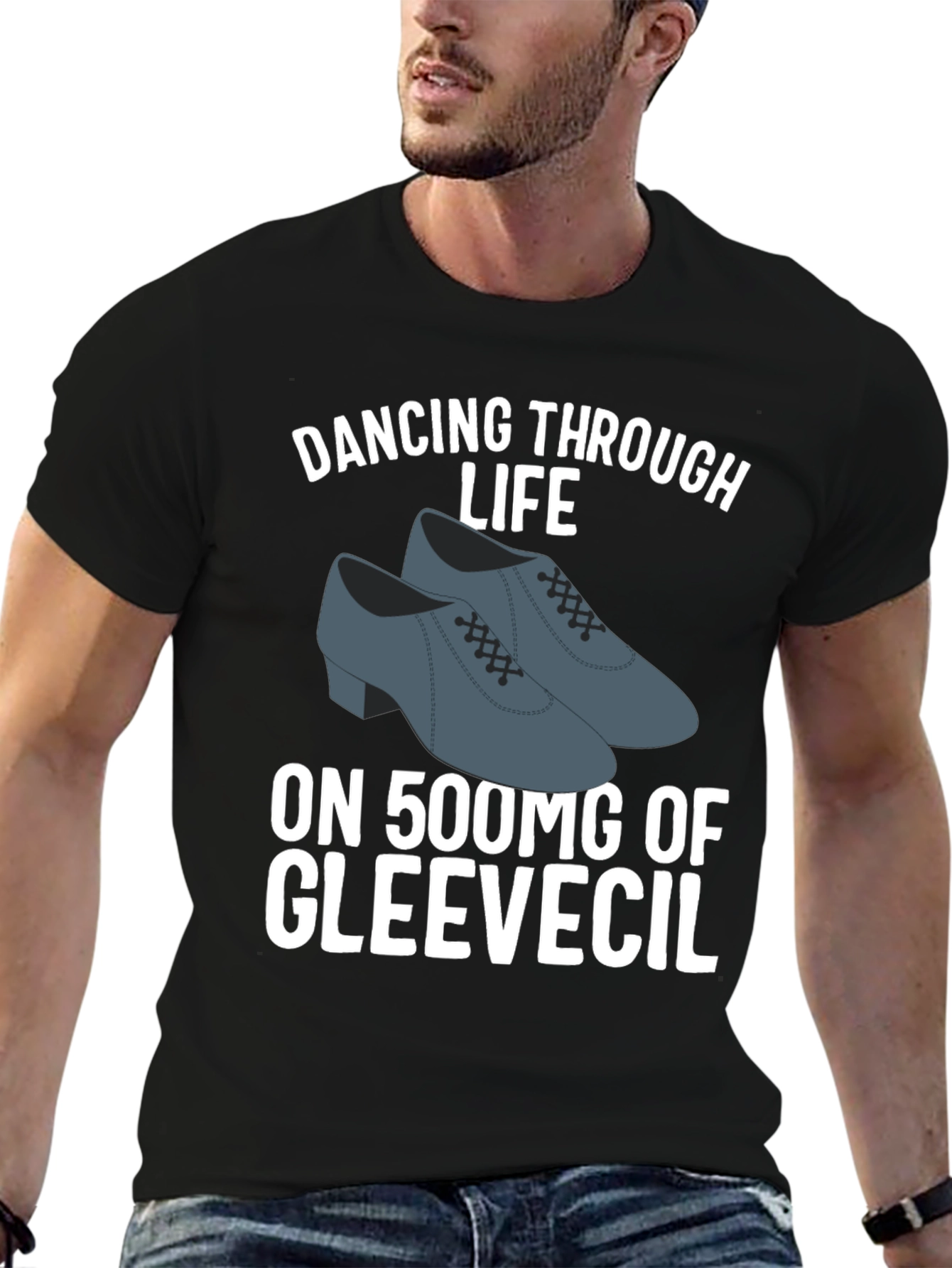 Black Dancing Through Life Graphic Tee view 6