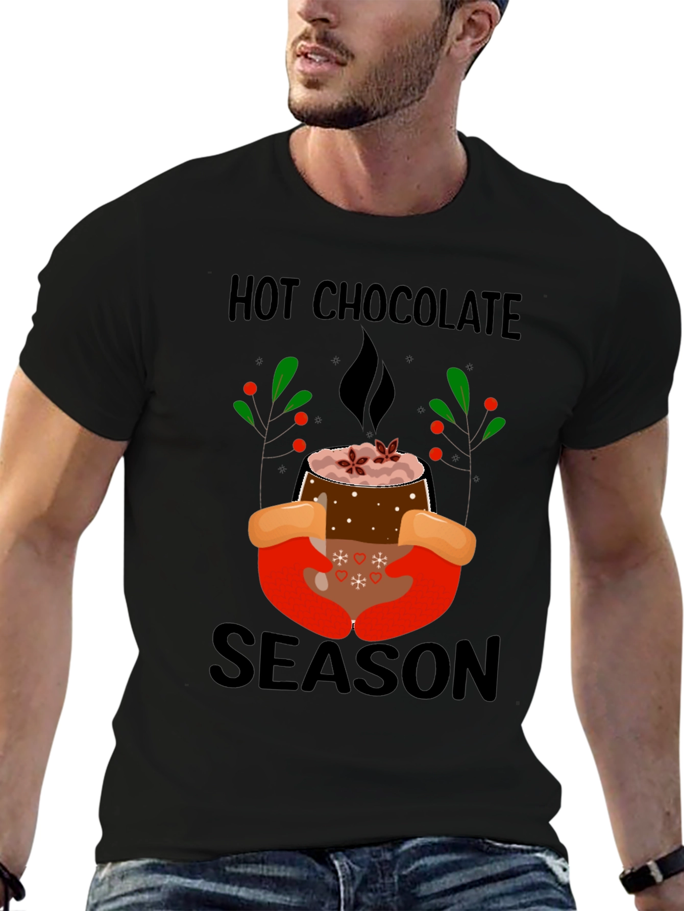 Black Hot Chocolate Season Graphic Tee view 6