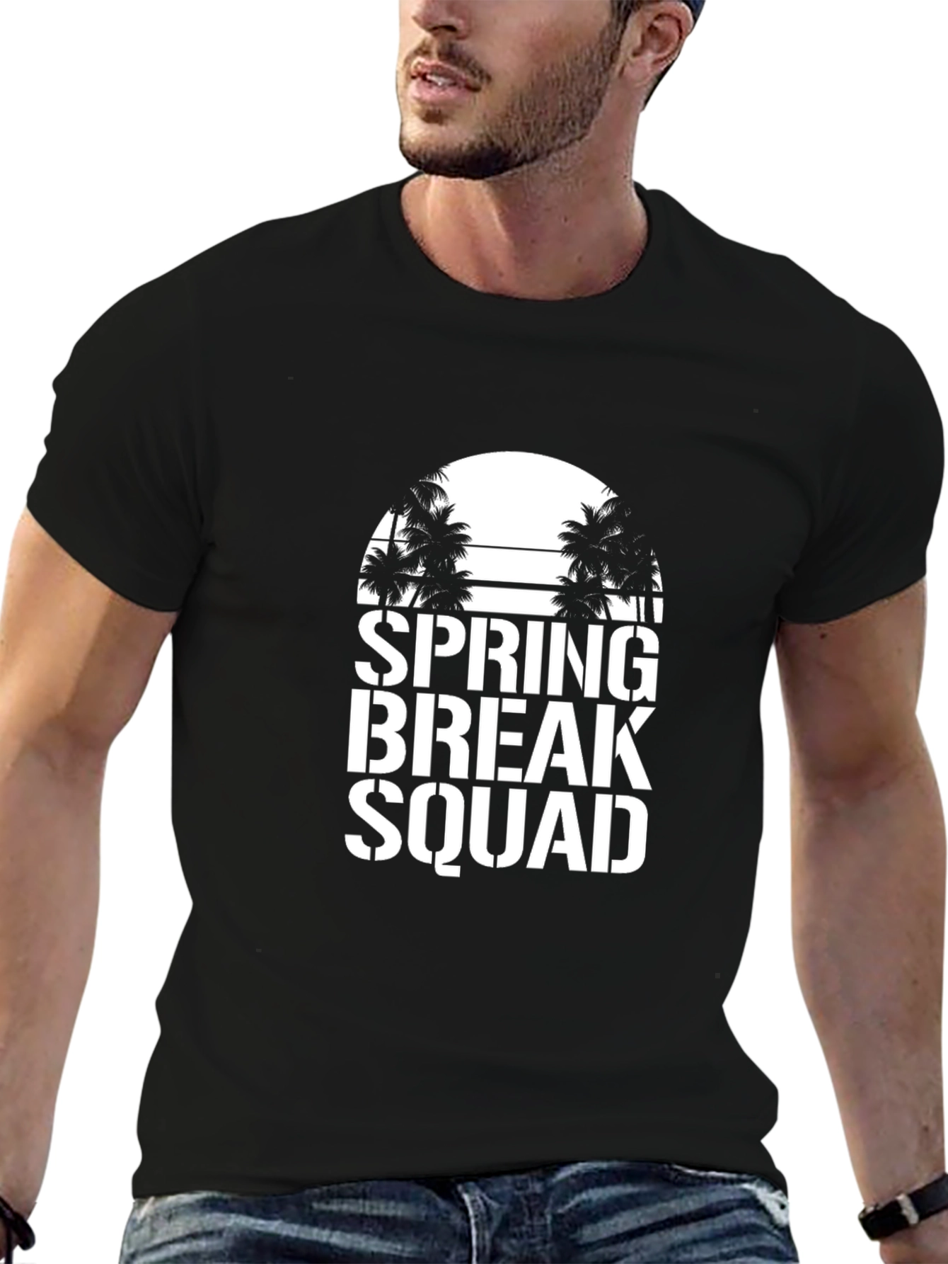 Black Spring Break Squad Black T-Shirt view 6