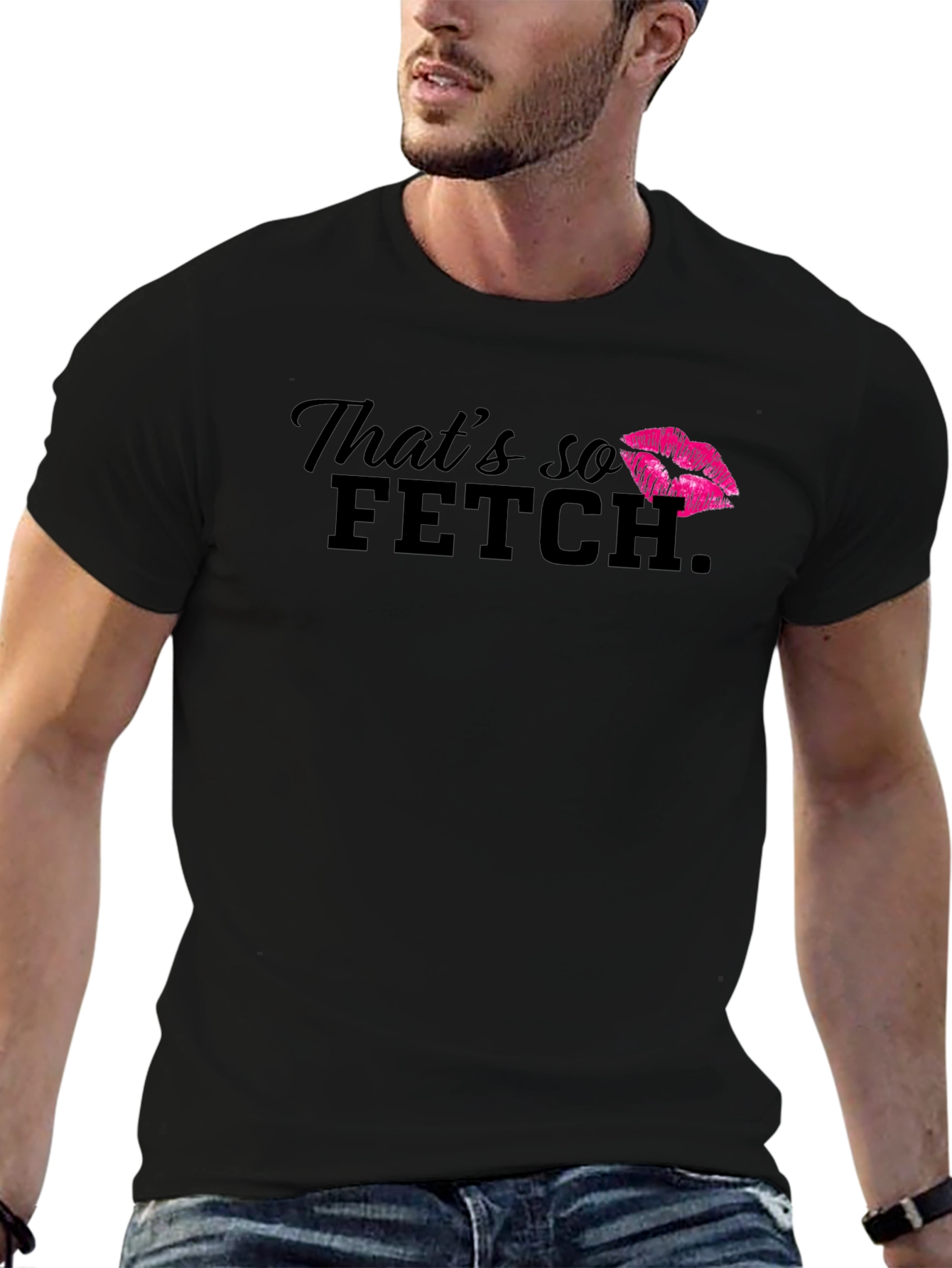 Black That's So Fetch Graphic Tee view 6