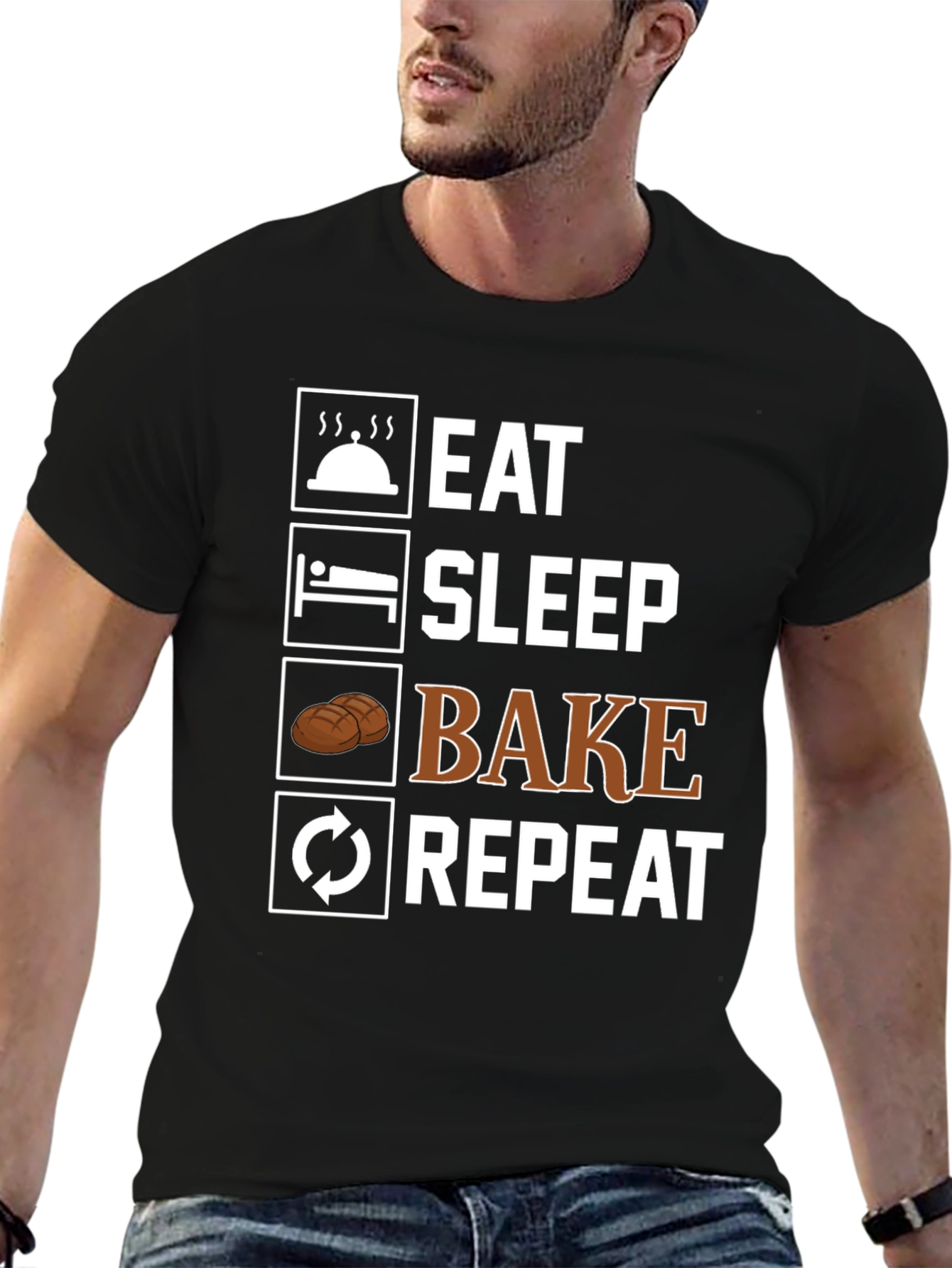 Eat Sleep Bake Repeat T-Shirt - 6