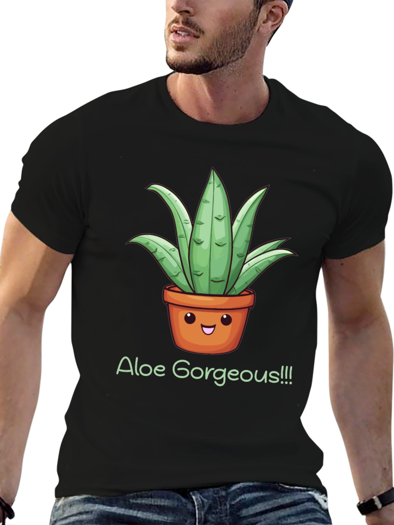 Black Aloe Gorgeous Graphic Tee view 6