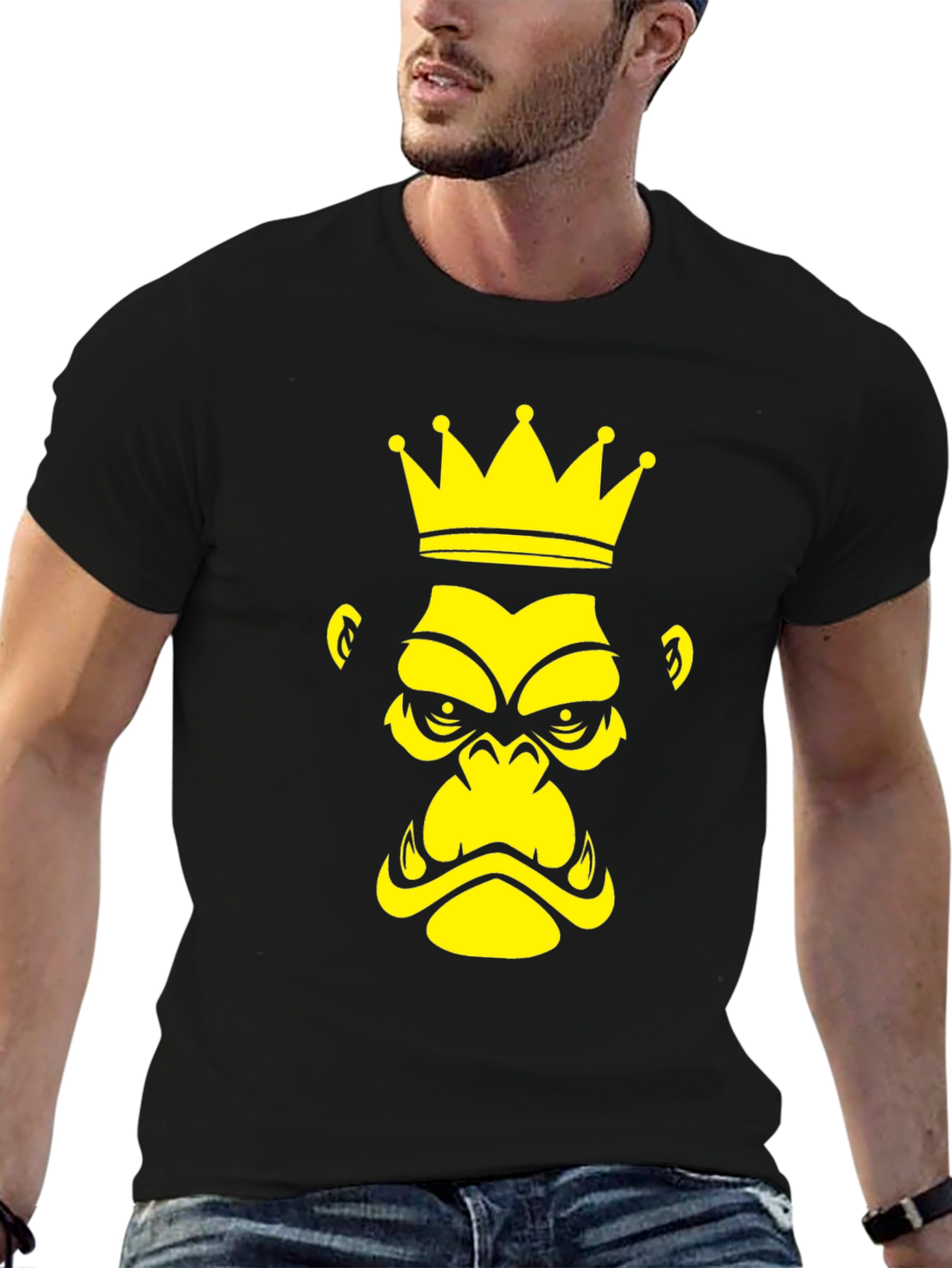 Black King Kong Graphic Tee - Black view 6