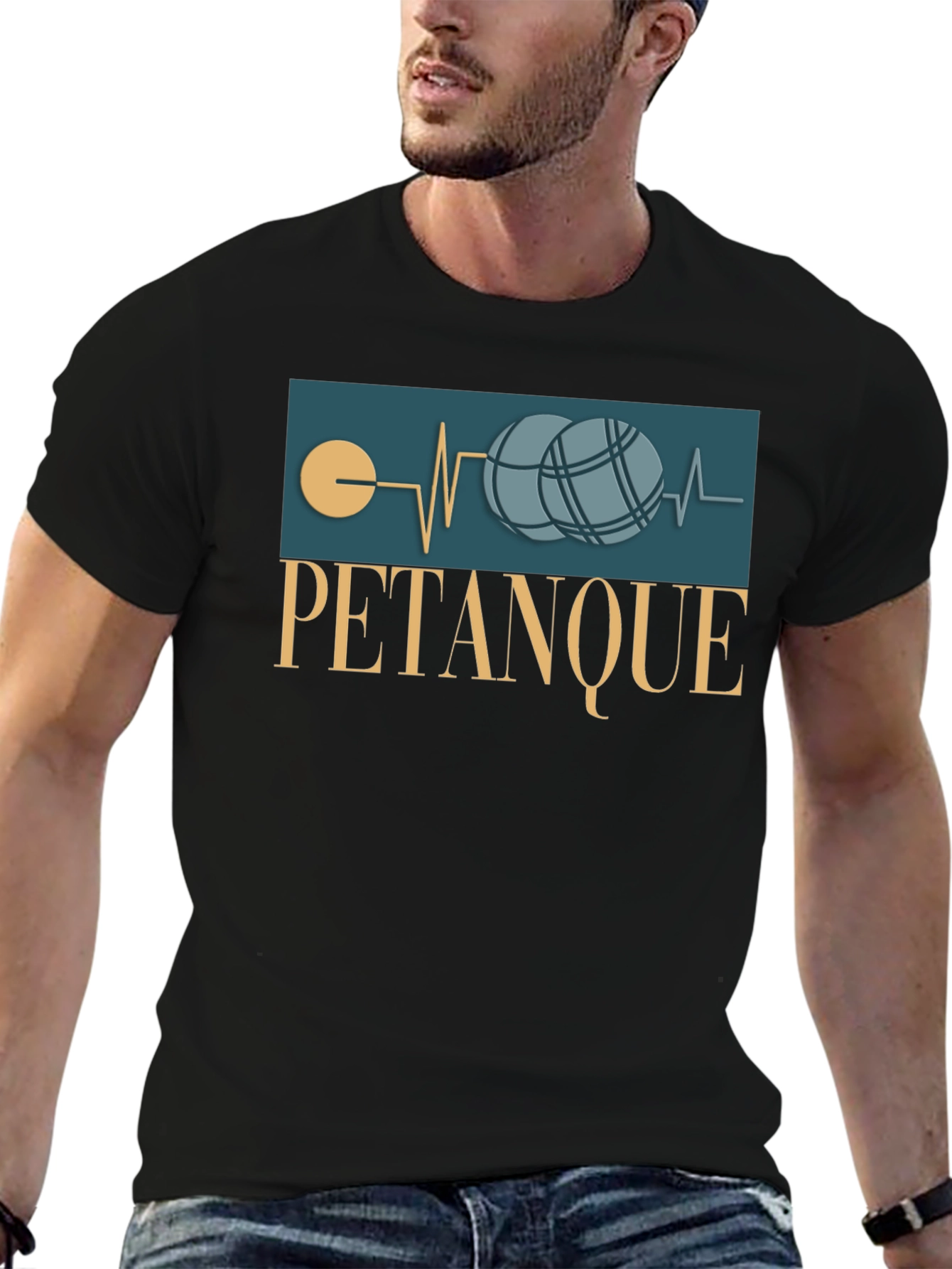 Pétanque Heartbeat T-Shirt - Bocce Ball Lover's Tee - 6