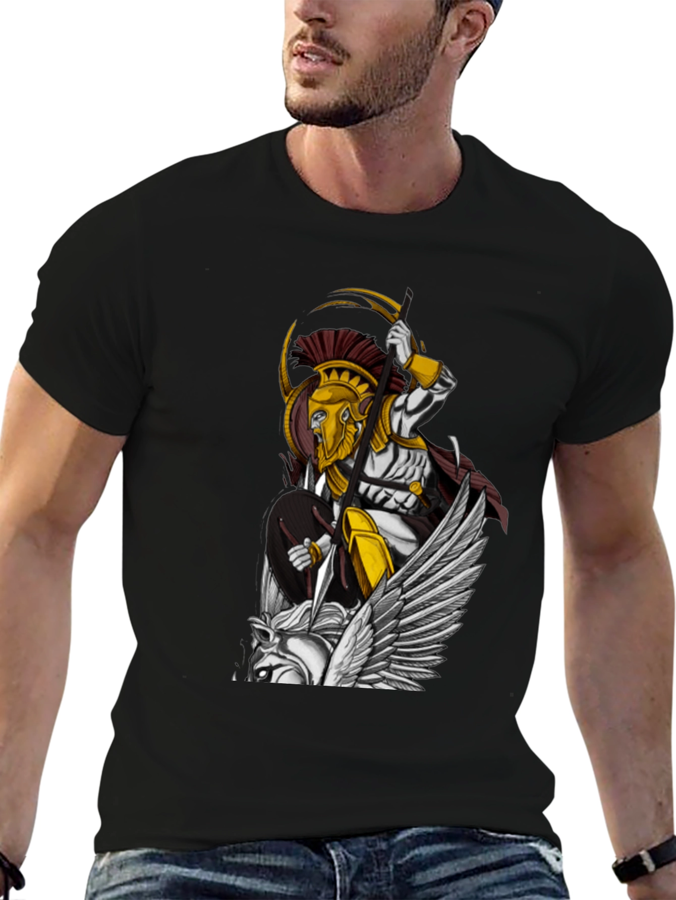 Black Warrior Graphic Tee - Stylish & Bold Design view 6