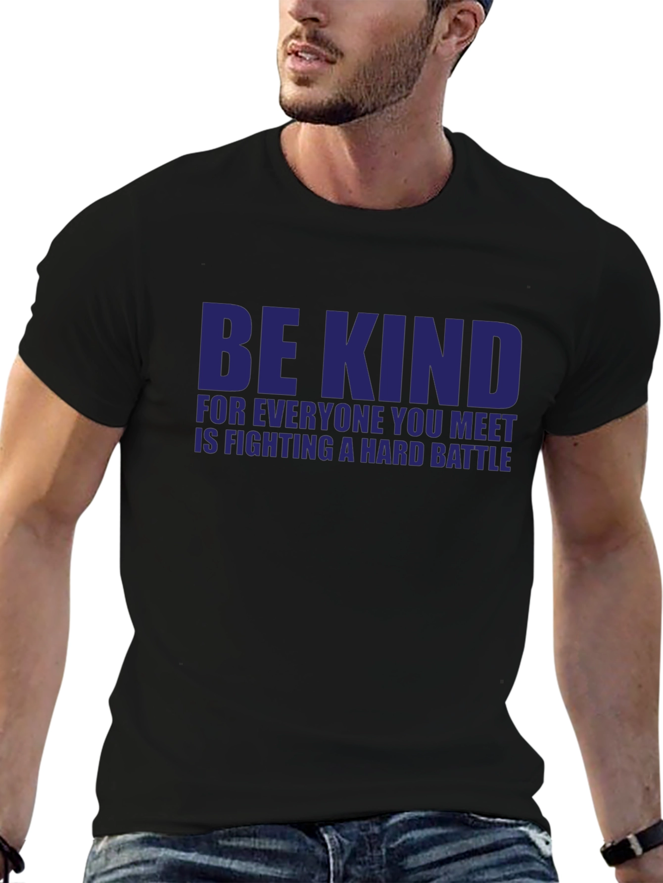 Black Be Kind T-Shirt: Everyone You Meet is Fighting a Hard Battle view 6