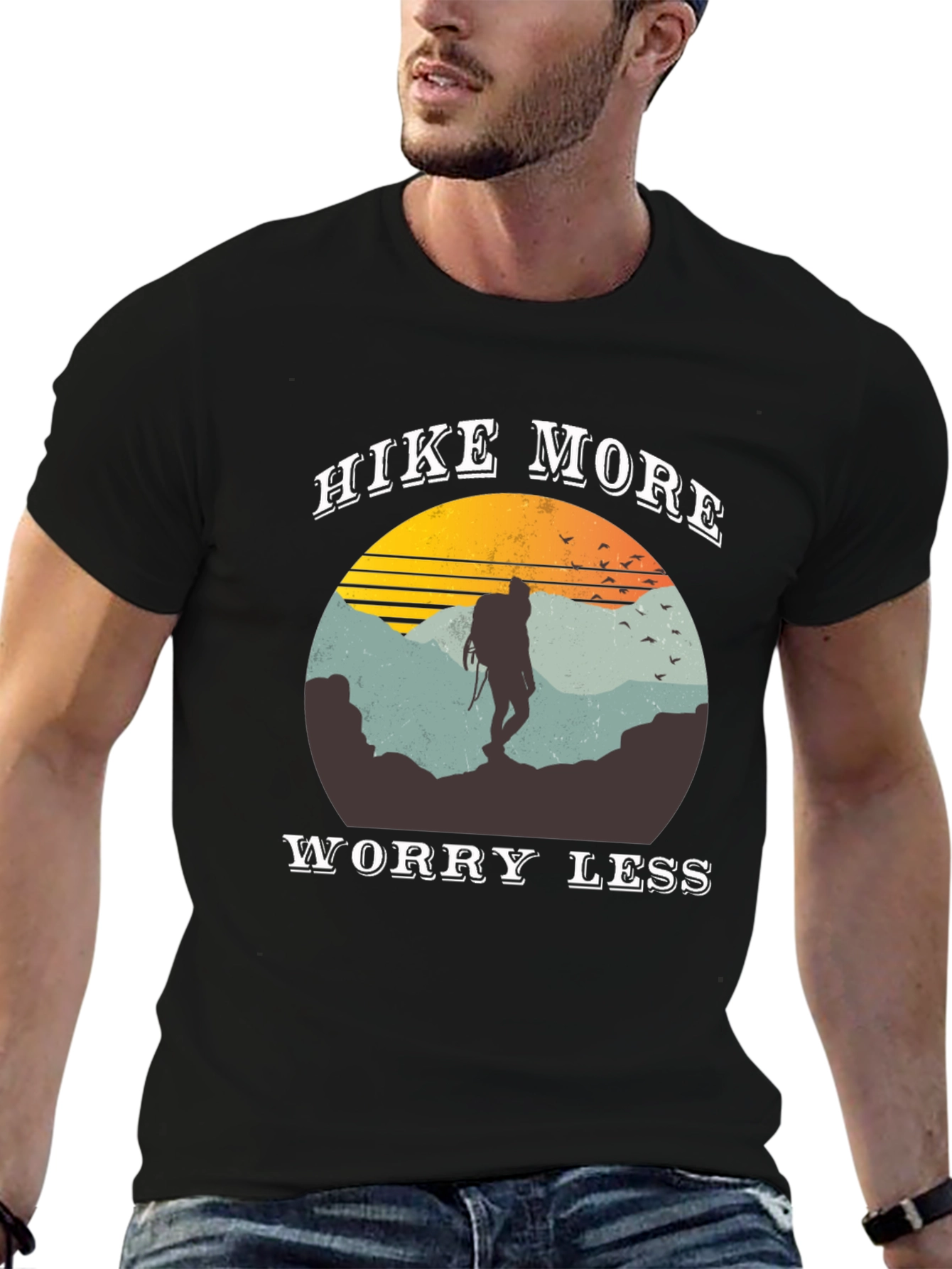 Hike More Worry Less Graphic Tee - 6