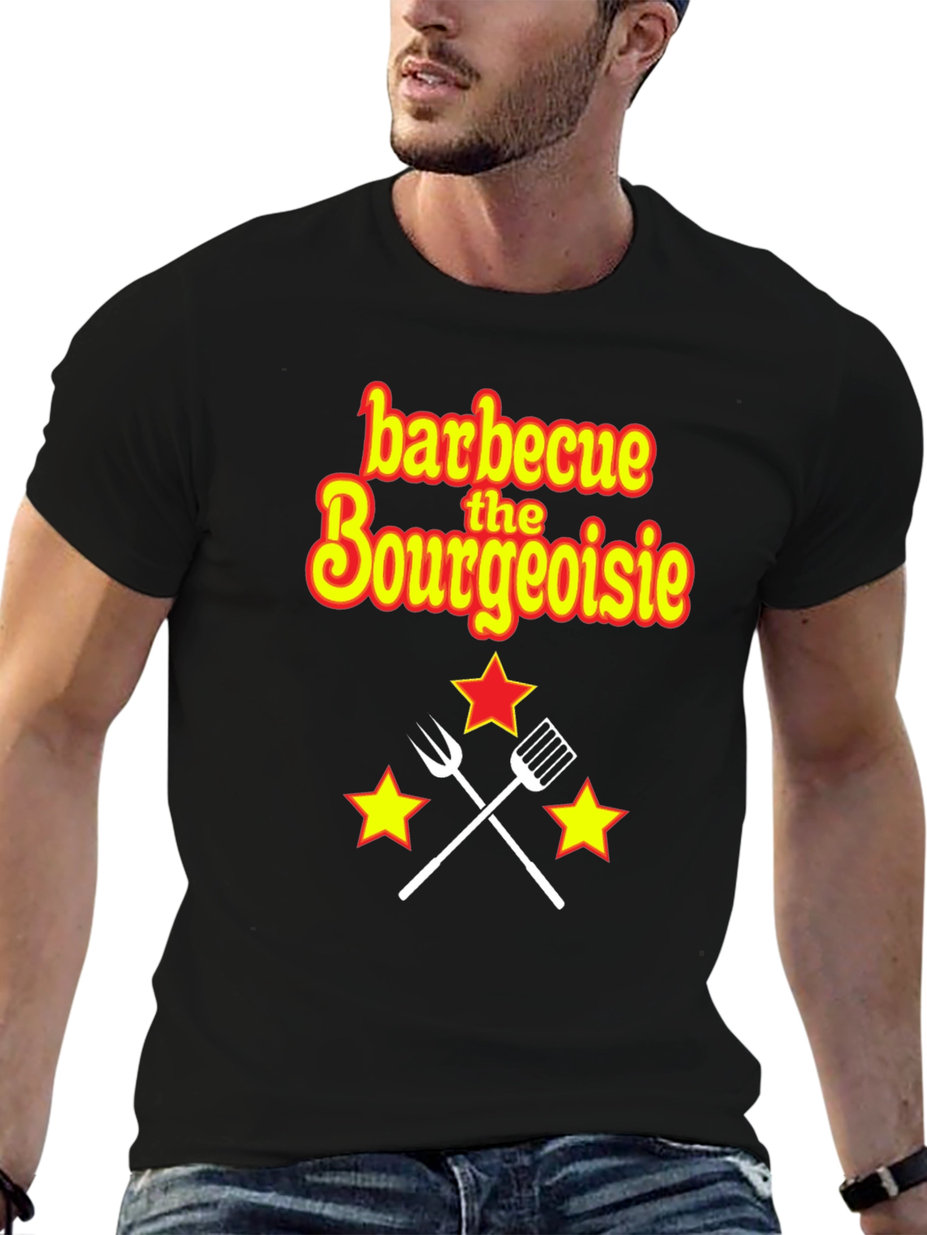 Black Barbecue the Bourgeoisie Graphic Tee view 6
