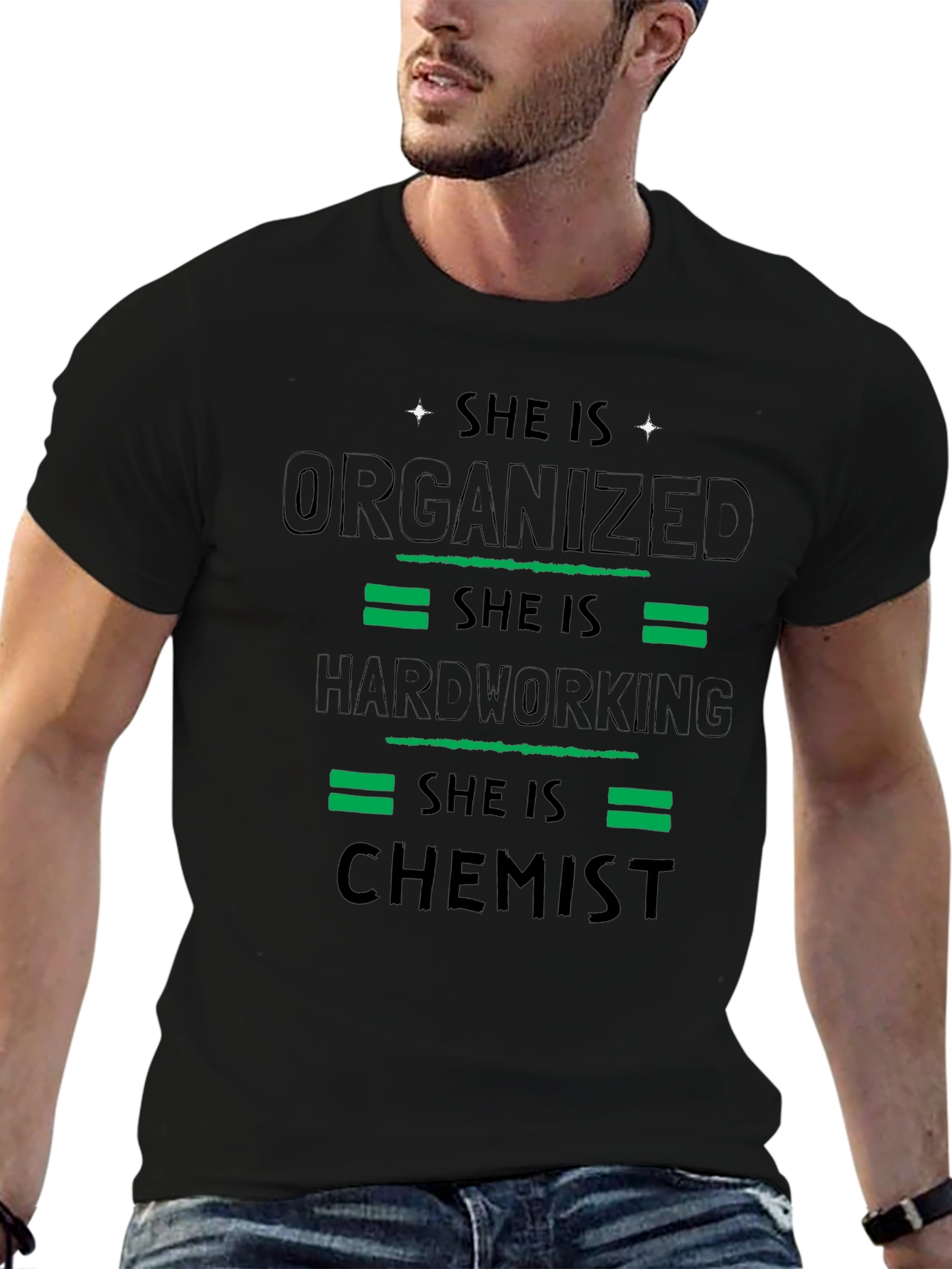 Black She Is Chemist Graphic Tee view 6