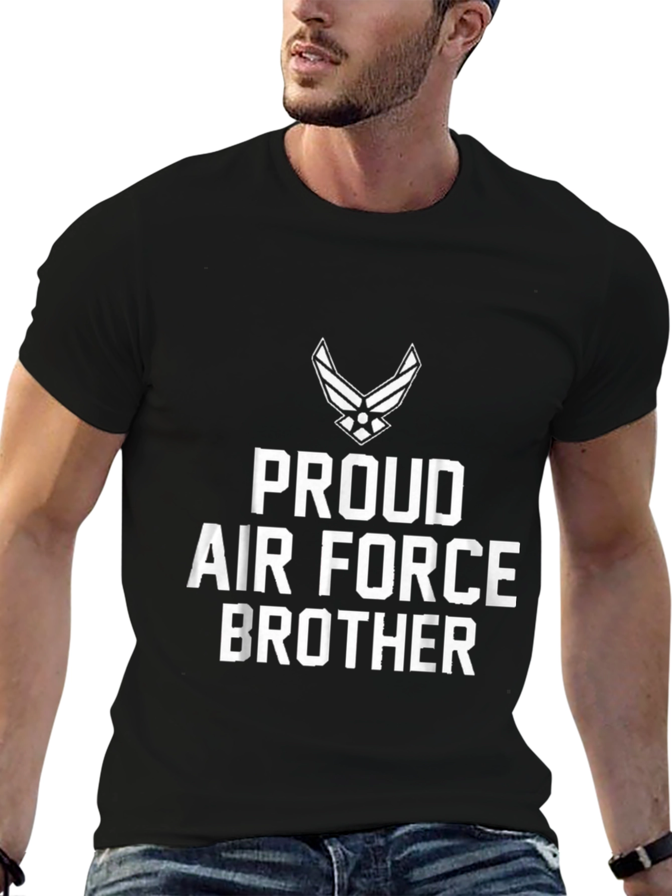 Proud Air Force Brother Graphic Tee - 6