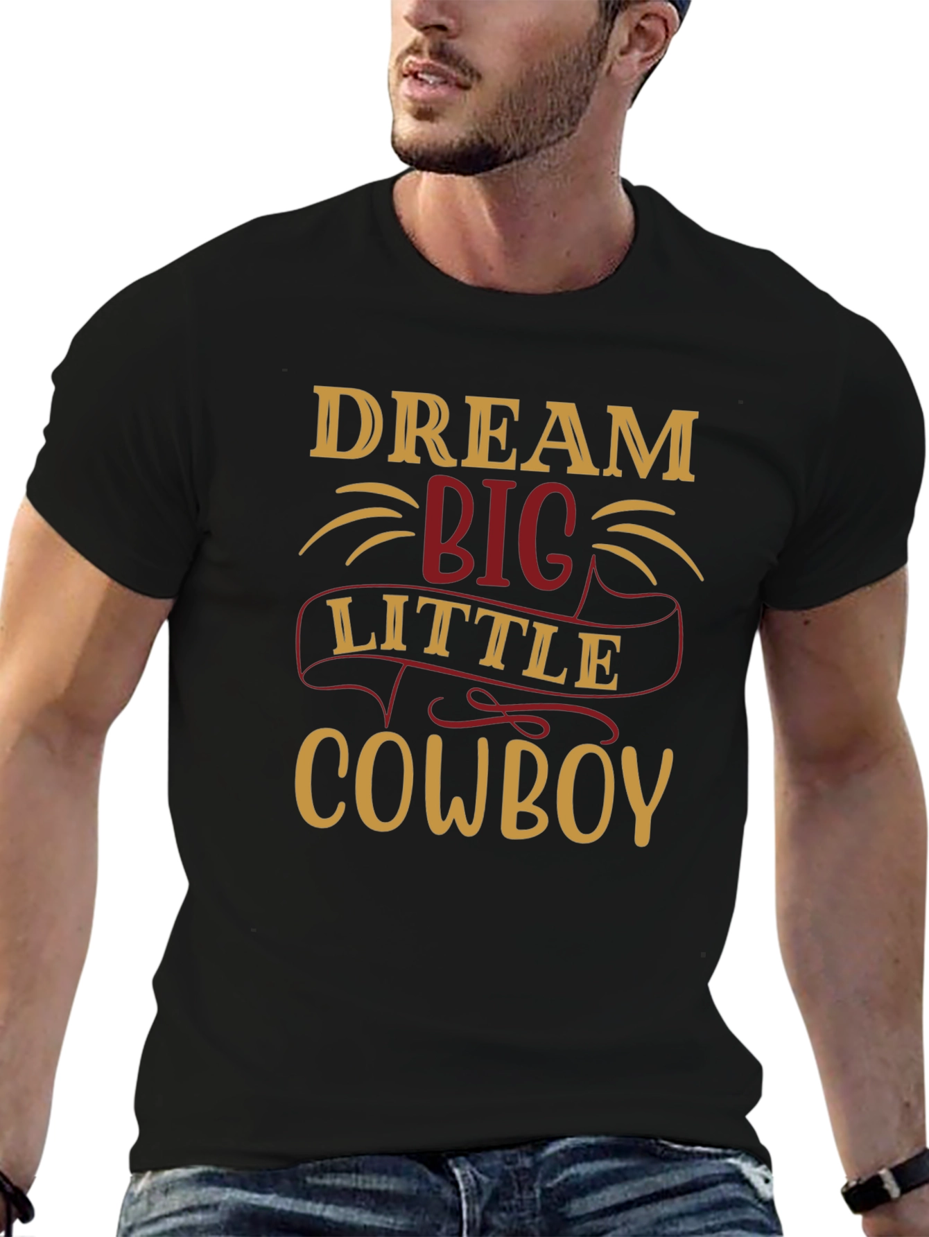 Dream Big Little Cowboy Graphic Tee - 6