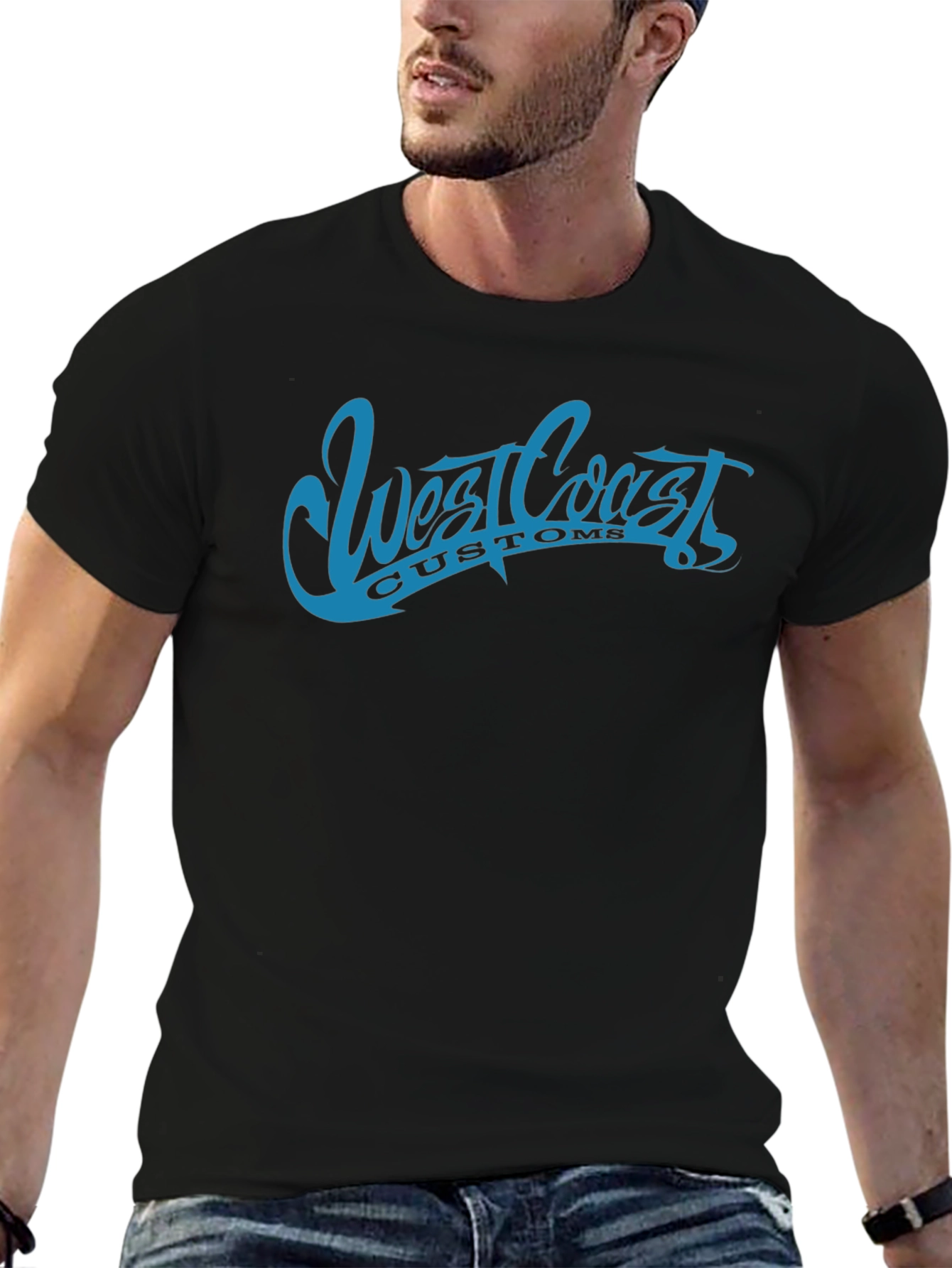 Black West Coast Customs Black T-Shirt view 6