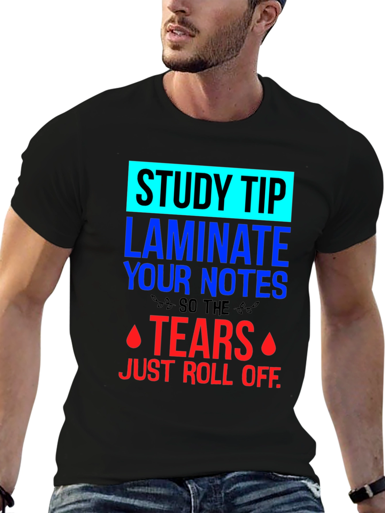 Black Study Tip T-Shirt view 6