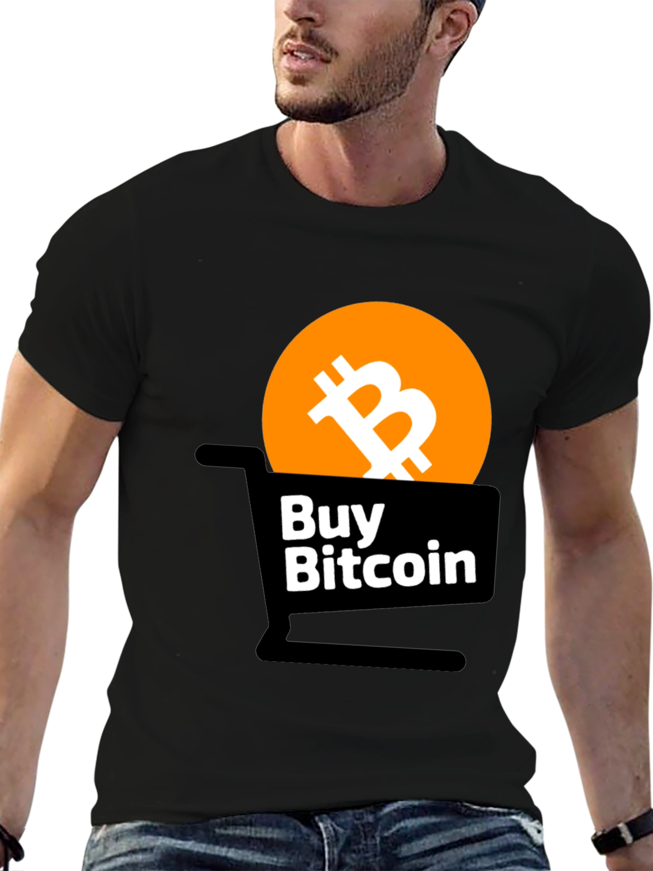Buy Bitcoin Black Graphic Tee - Crypto Lover's Shirt - 6