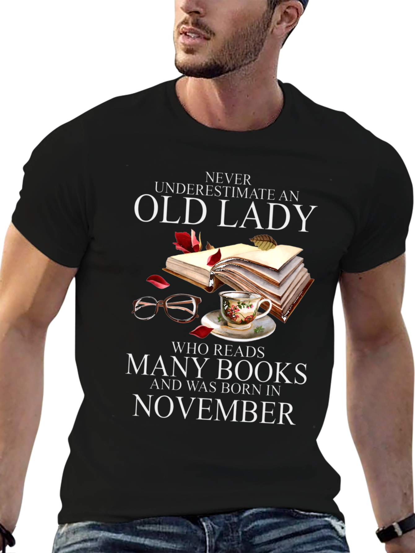 Black Never Underestimate Old Lady Who Reads T-Shirt view 6