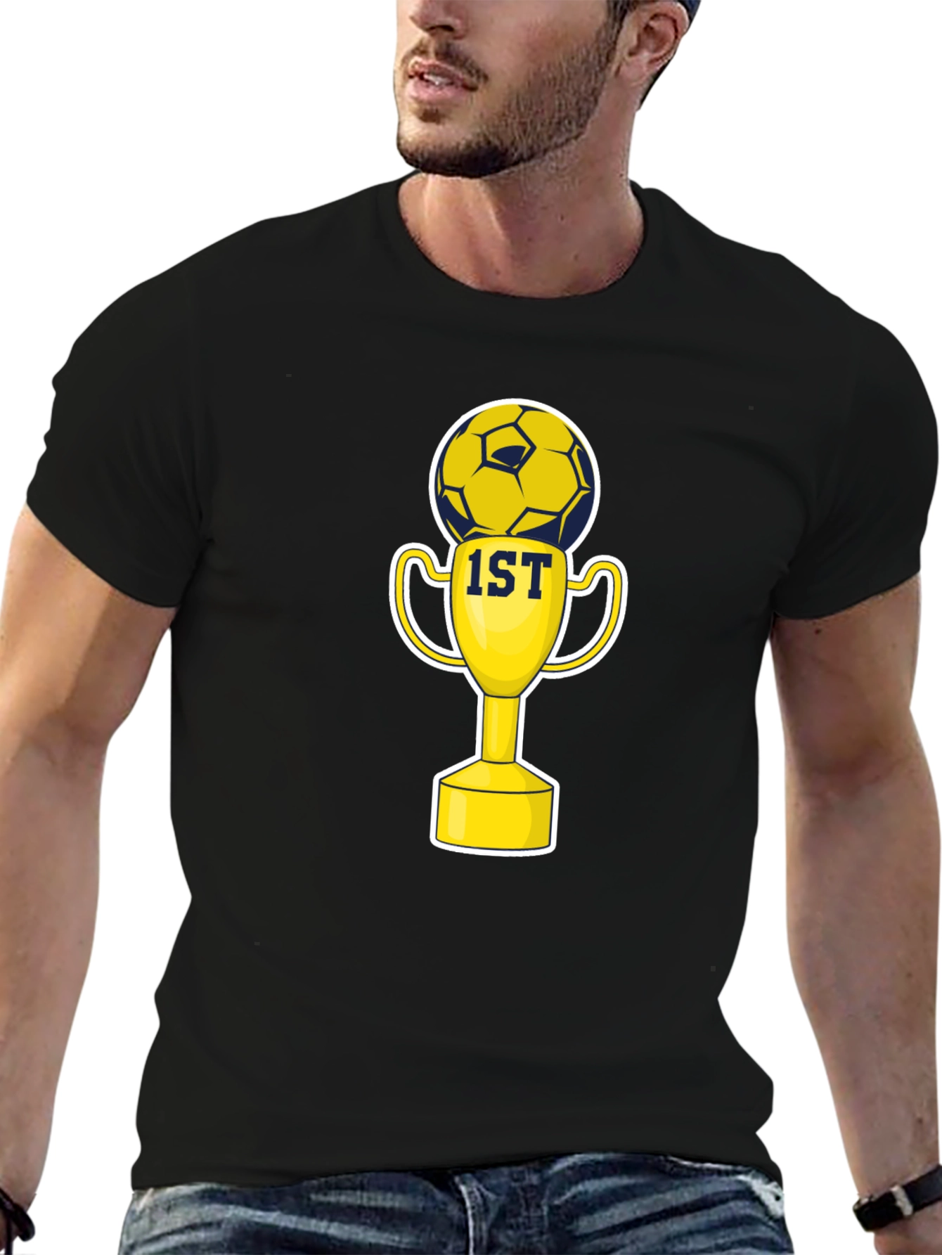 Soccer Champion T-Shirt - 1st Place Trophy Design - 6