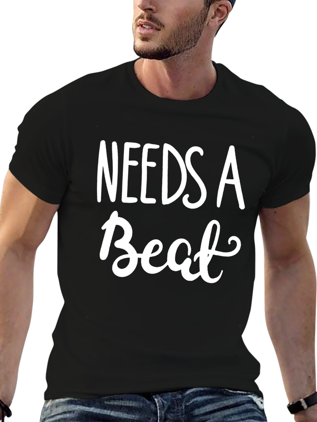 Black Needs A Beat Funny Slogan T-Shirt view 6