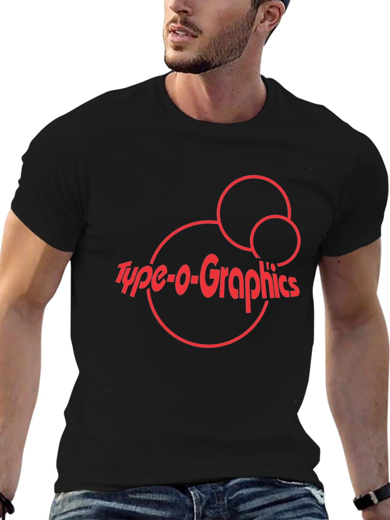 Black Type-o-Graphics Graphic Tee - Black view 6