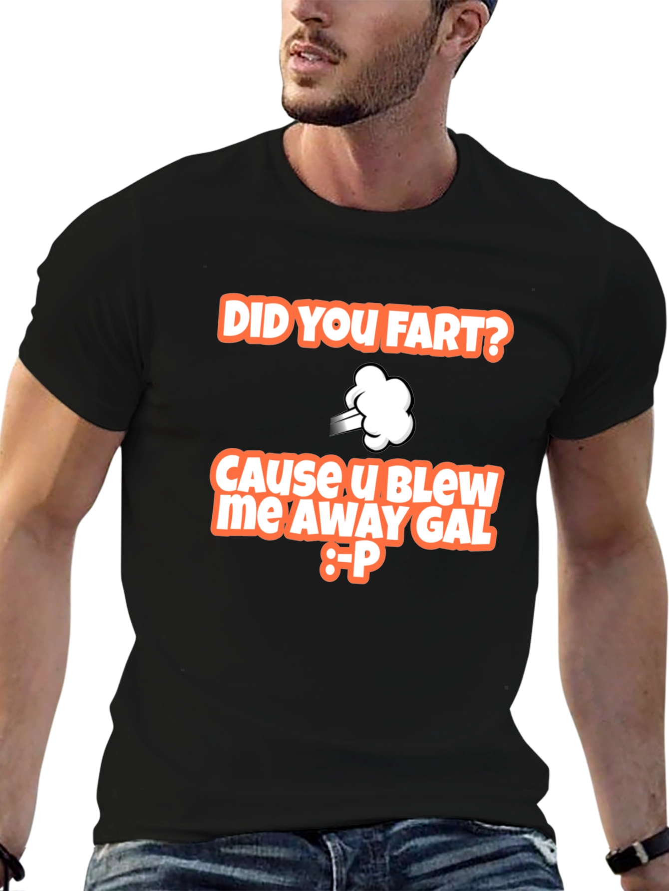 Black Did You Fart T-Shirt Funny Graphic Tee view 6