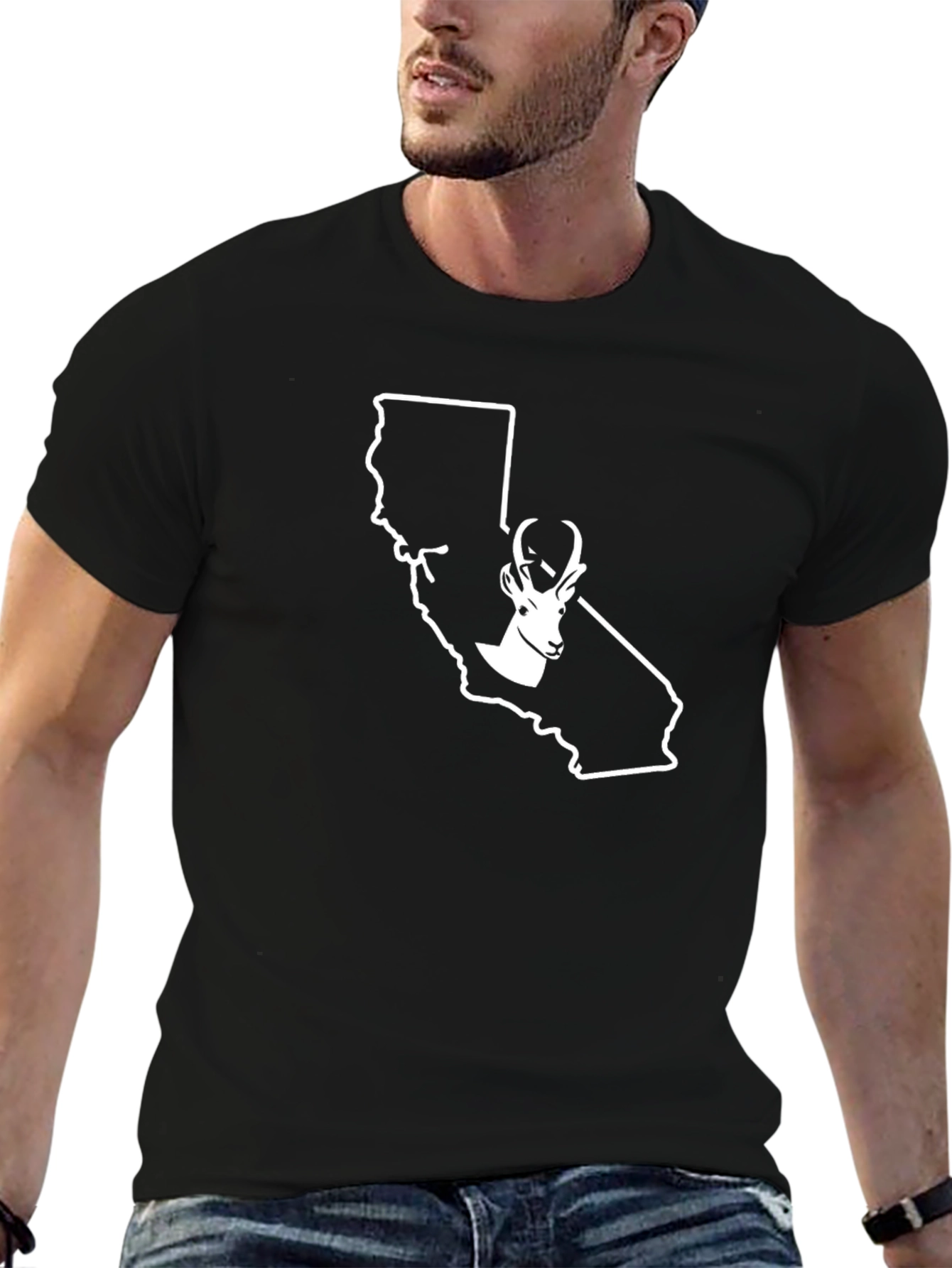 California Pronghorn Graphic T-Shirt - Black - 6
