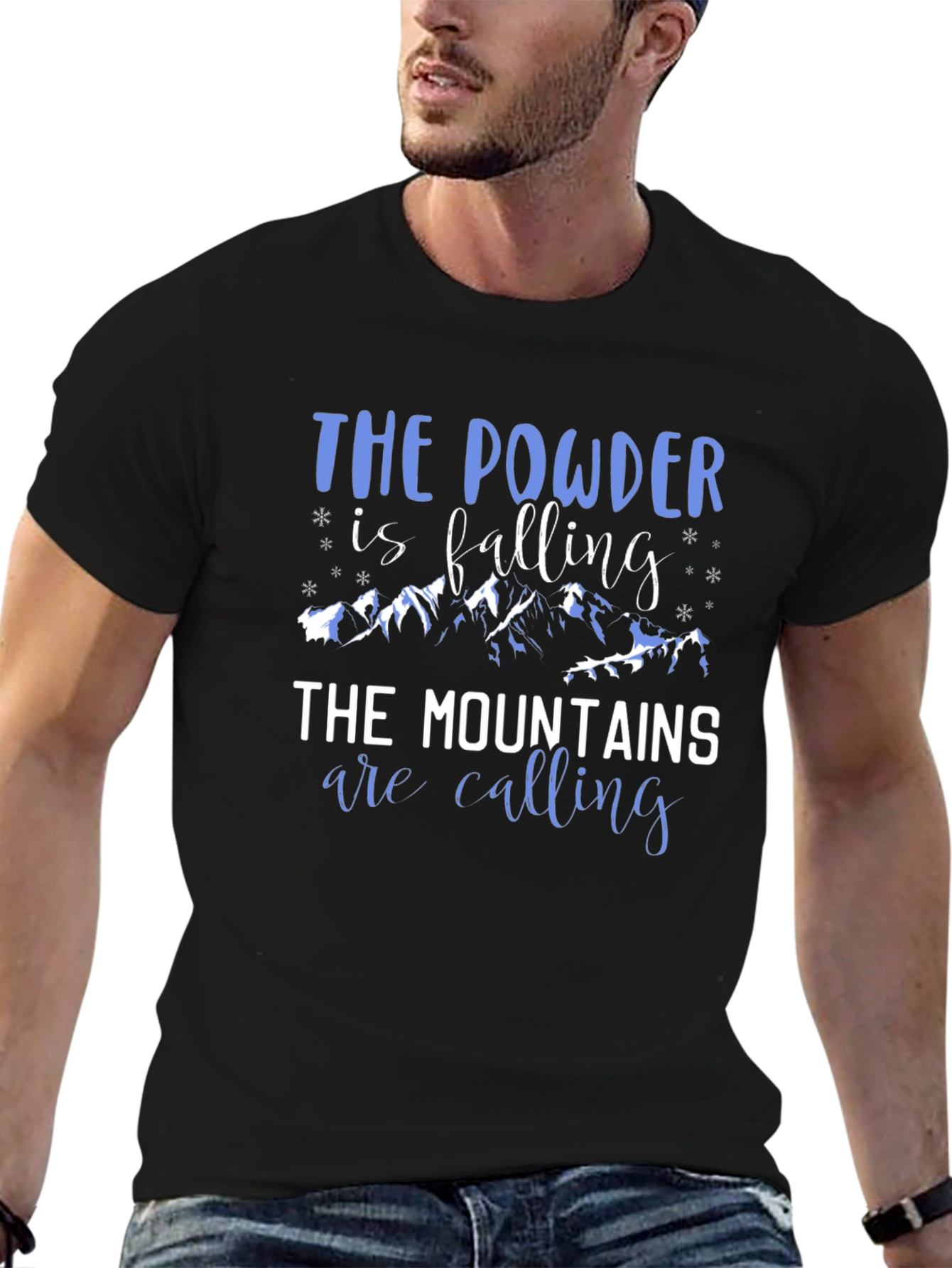 Black Powder & Mountains Black Graphic Tee view 6