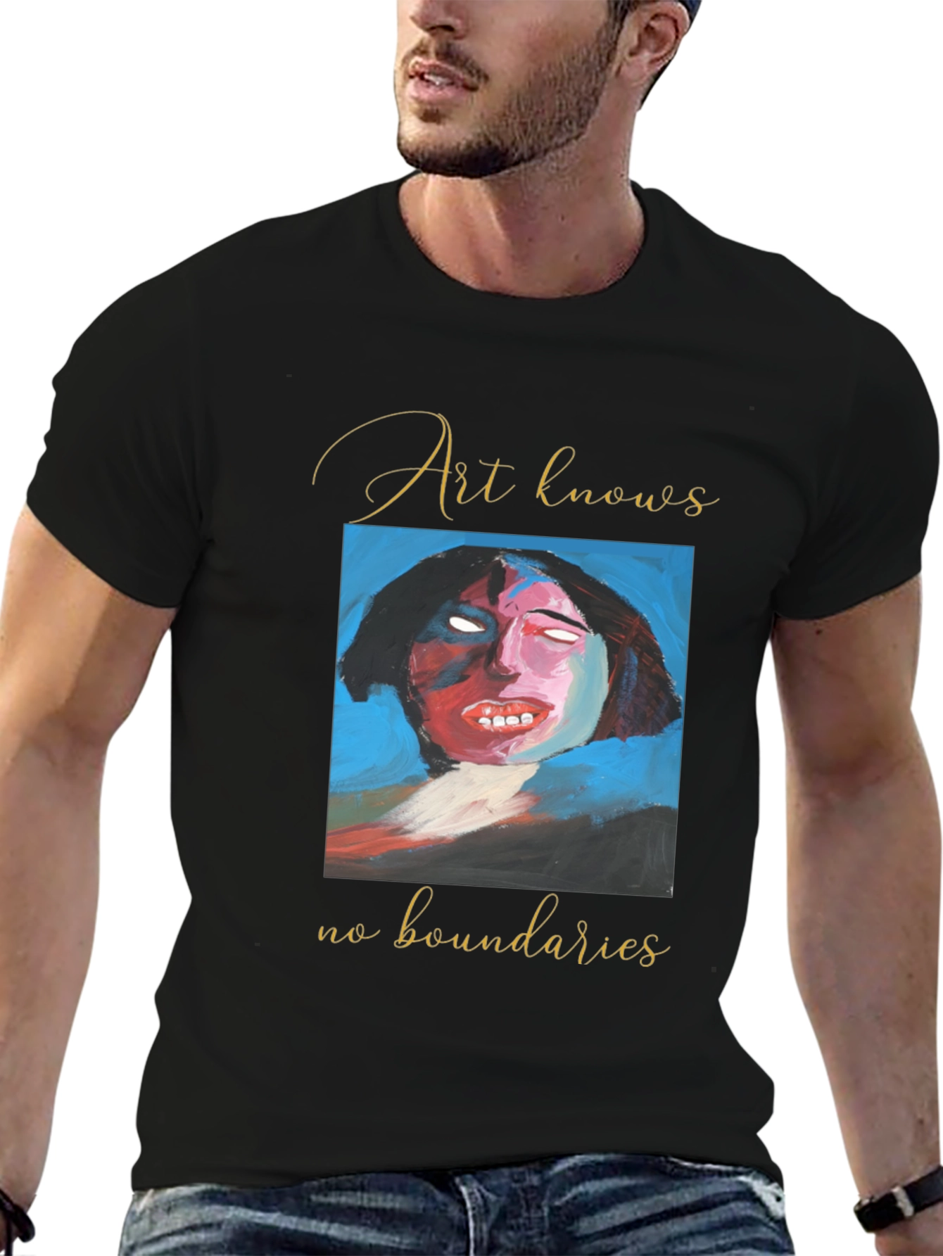 Black Art Knows No Boundaries Graphic Tee view 6