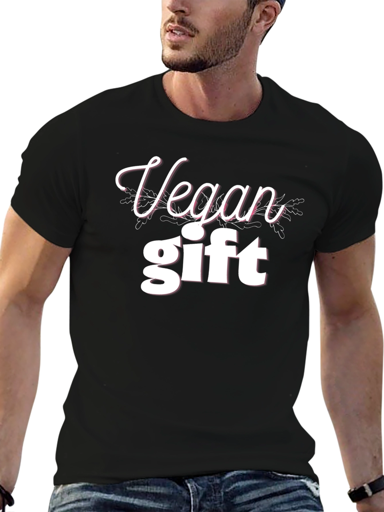 Black Vegan Gift T-Shirt - Stylish and Comfortable view 6