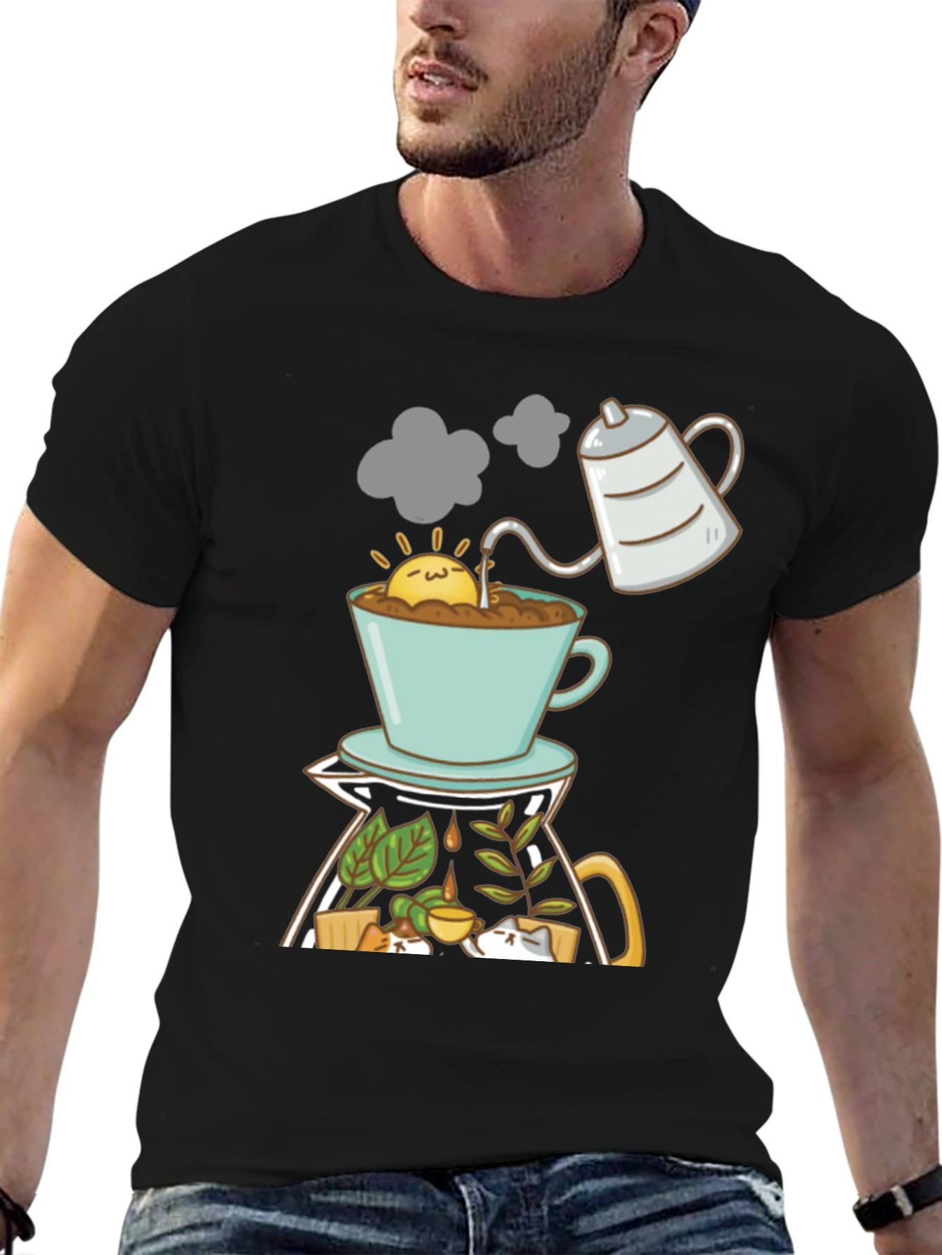 Black Coffee Lover's Brew T-Shirt view 6