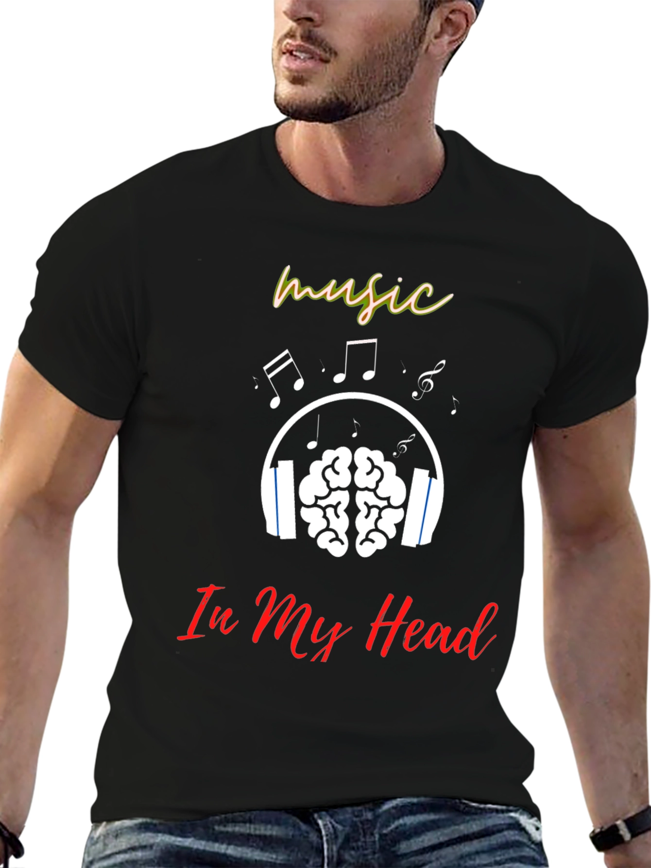 Black Music In My Head T-Shirt view 6