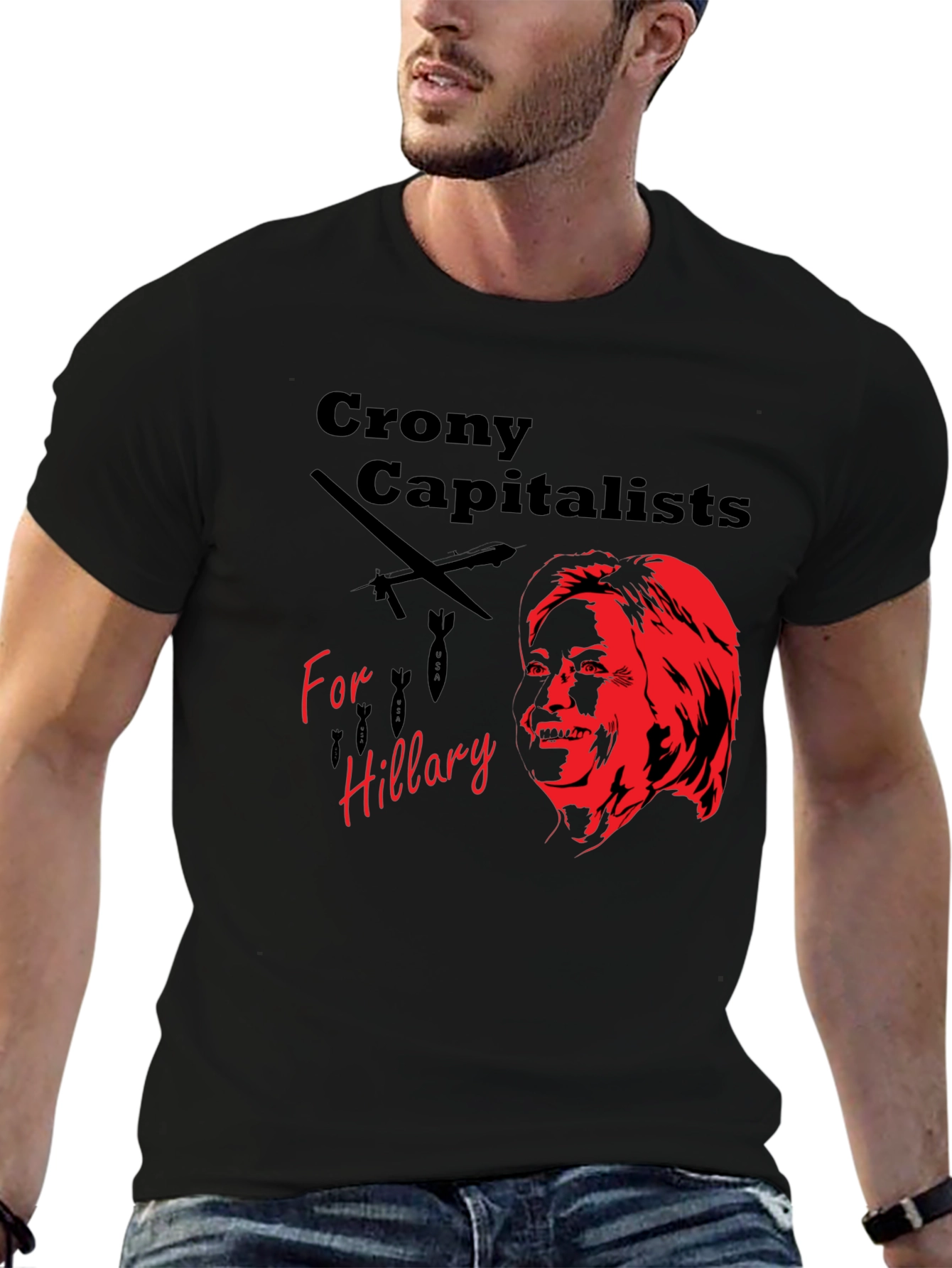 Black Crony Capitalists for Hillary T-Shirt view 6