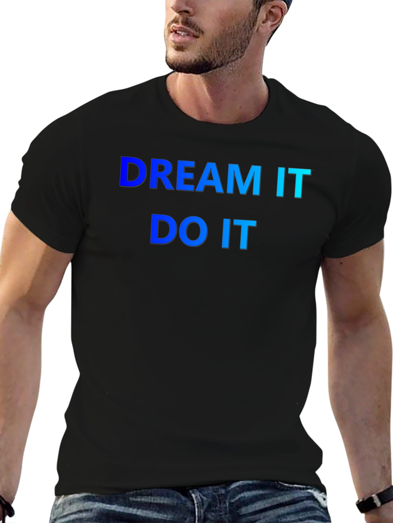 Black Dream It Do It T-Shirt - Motivation view 6