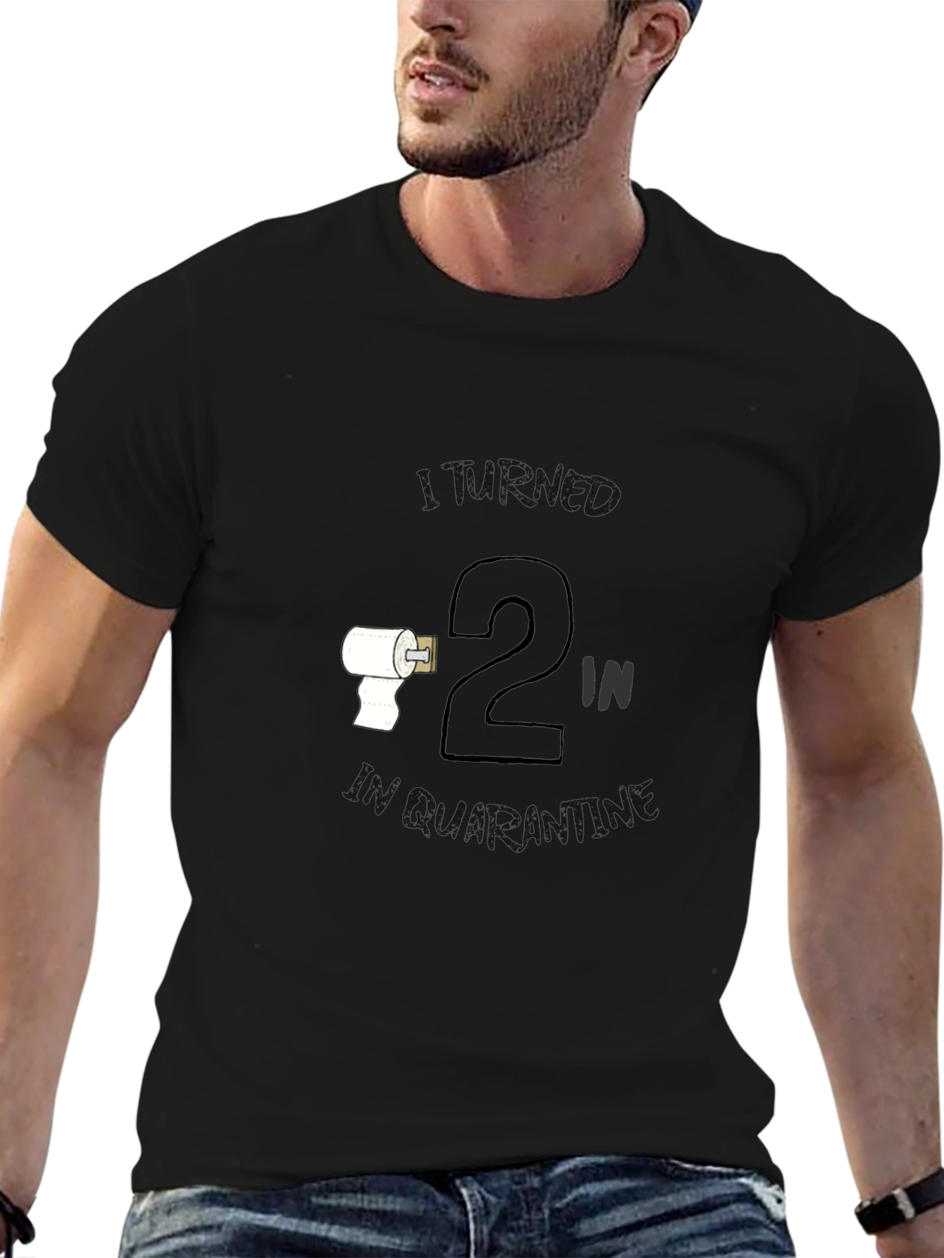Black Toilet Humor Graphic Tee - Roll 2 In view 6