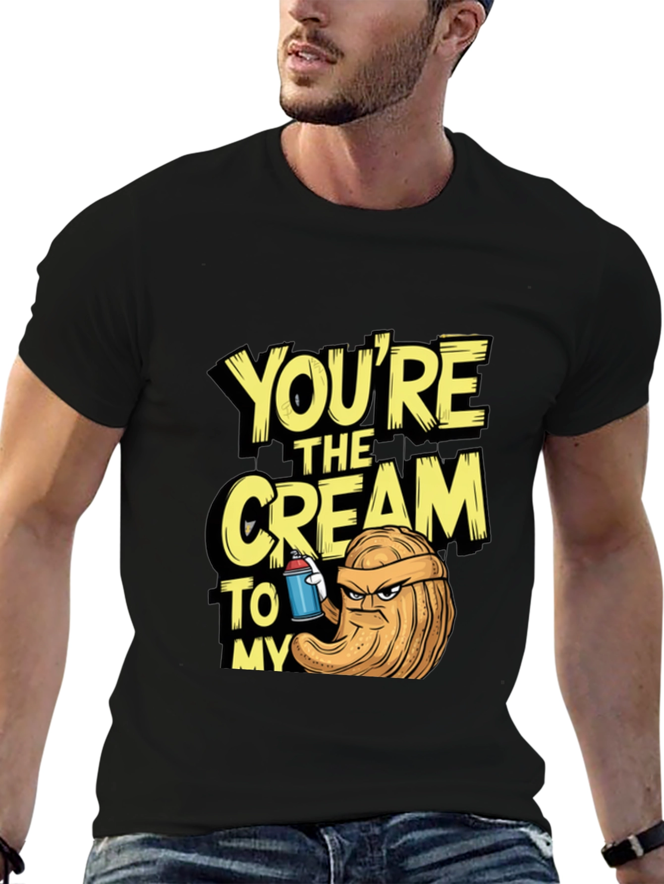 Black You're The Cream To My.. T-Shirt view 6