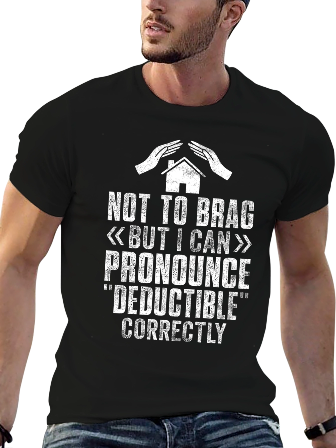 Black Deductible Humor T-Shirt - I Can Pronounce It view 6